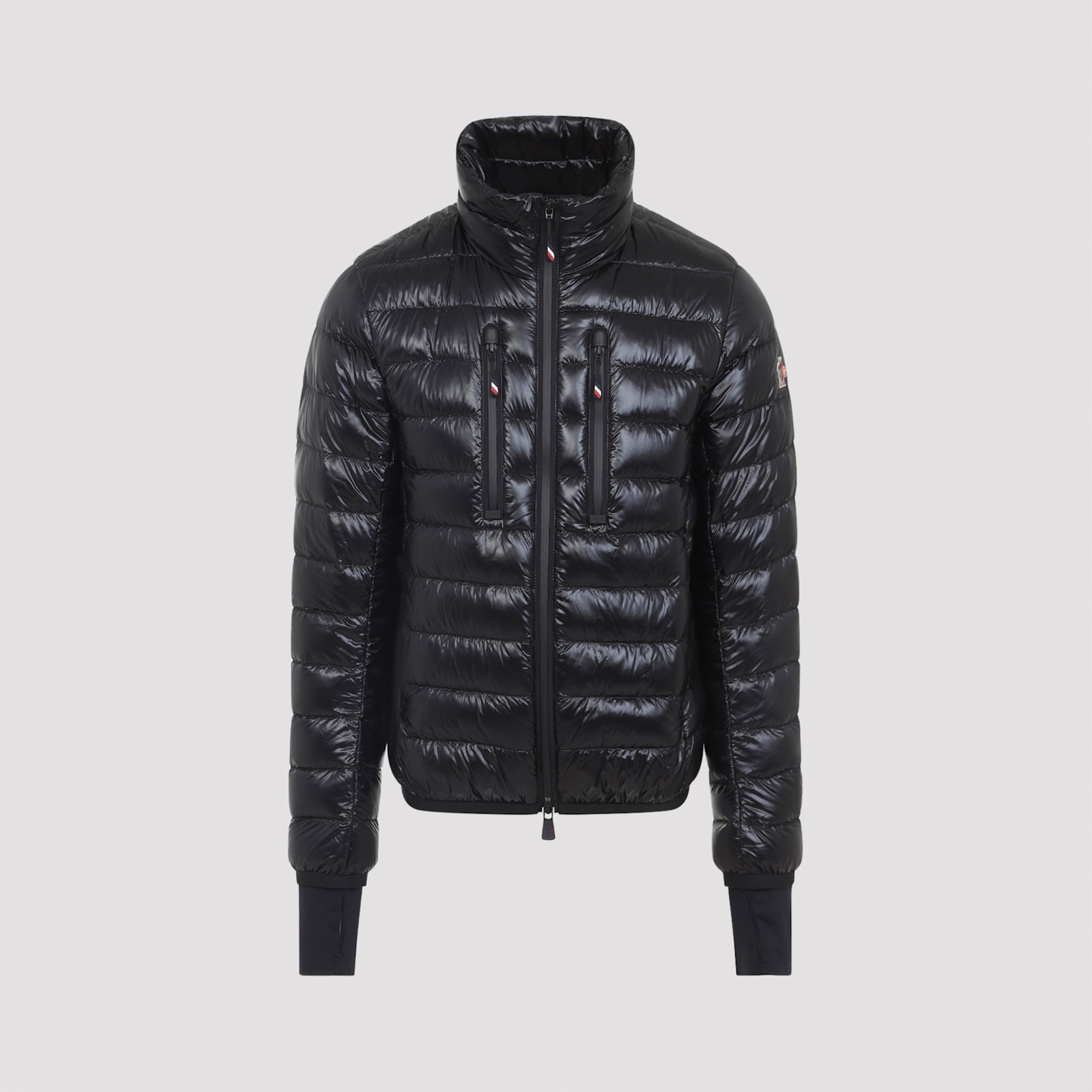 Moncler Hers Padded Jacket Zipped Pockets In Black