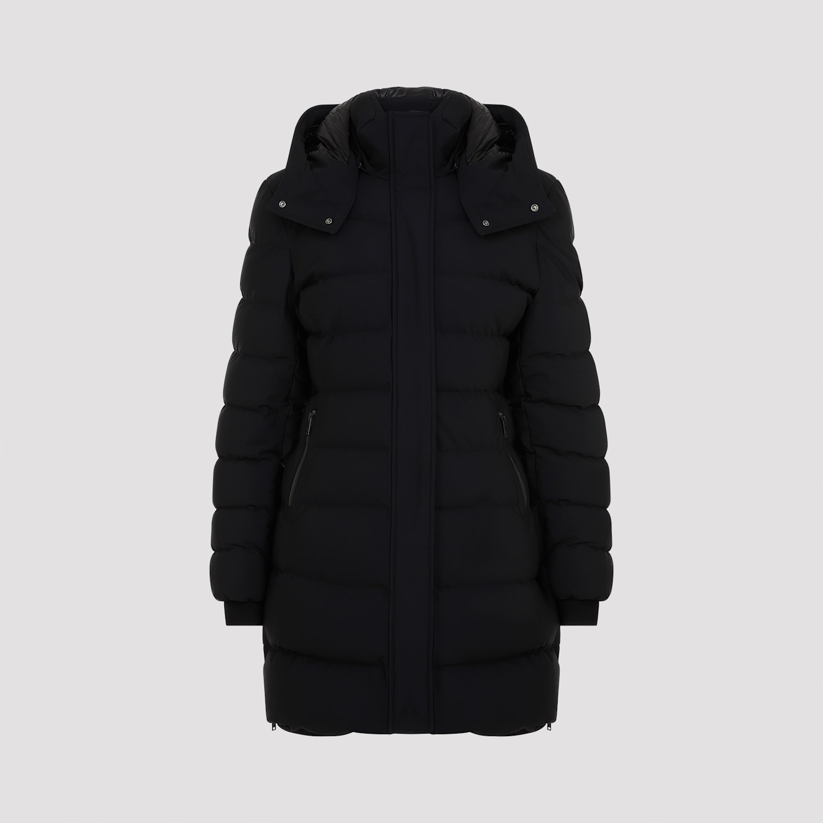 Shop Moose Knuckles Watershed 3 Parka Jacket In Blk Blk