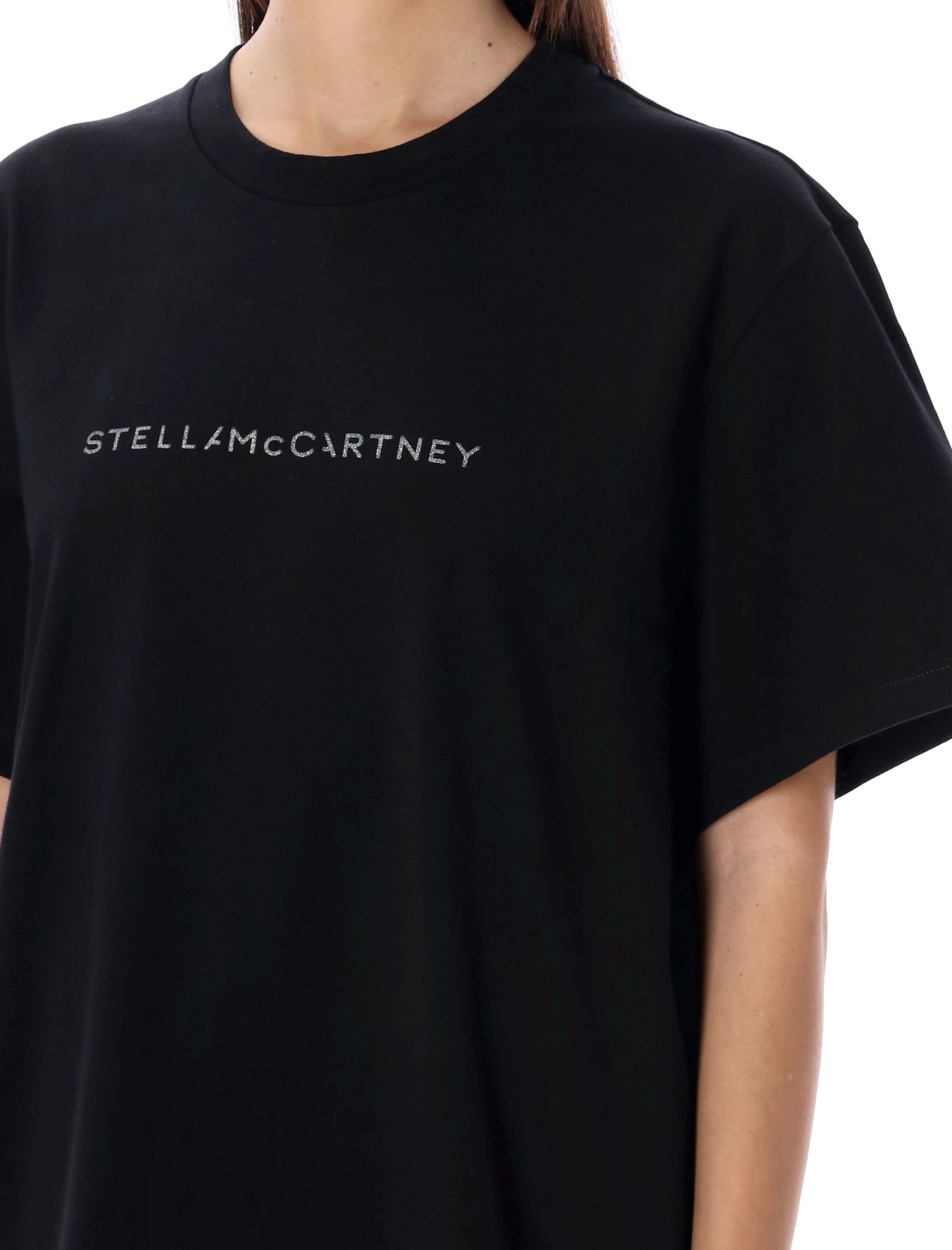 Shop Stella Mccartney Strass Tee In Black