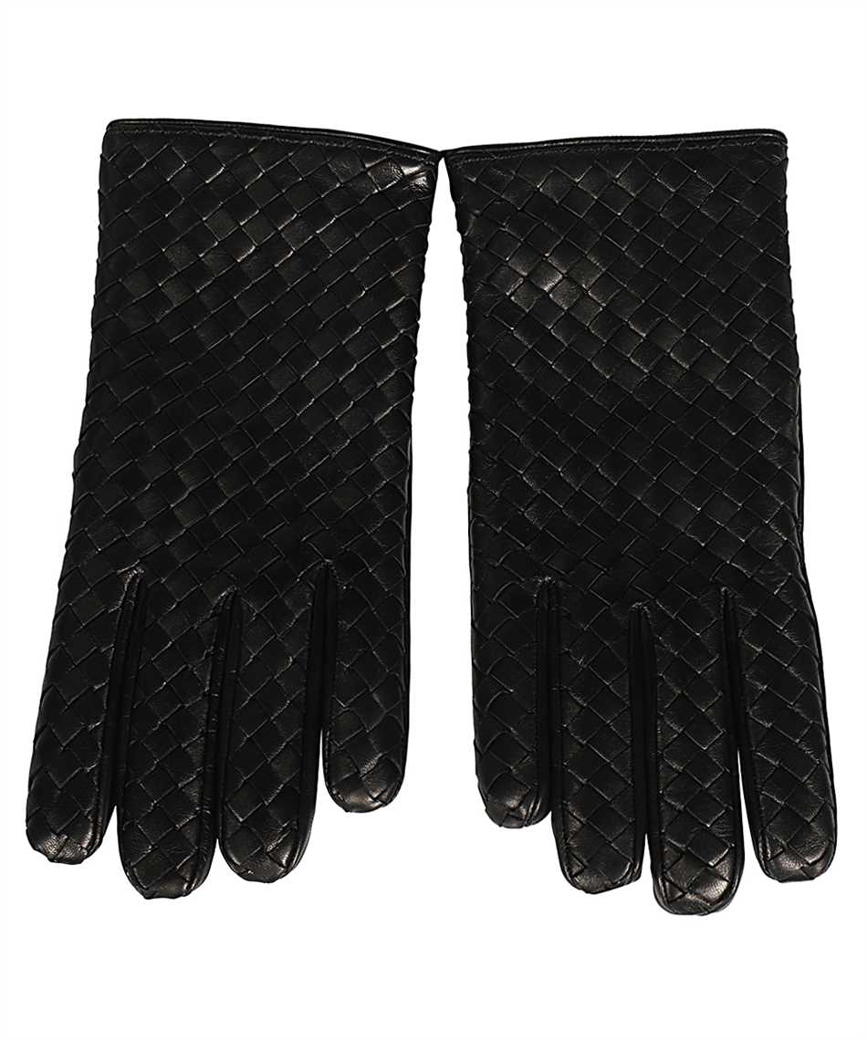 Shop Bottega Veneta Leather Gloves In Black