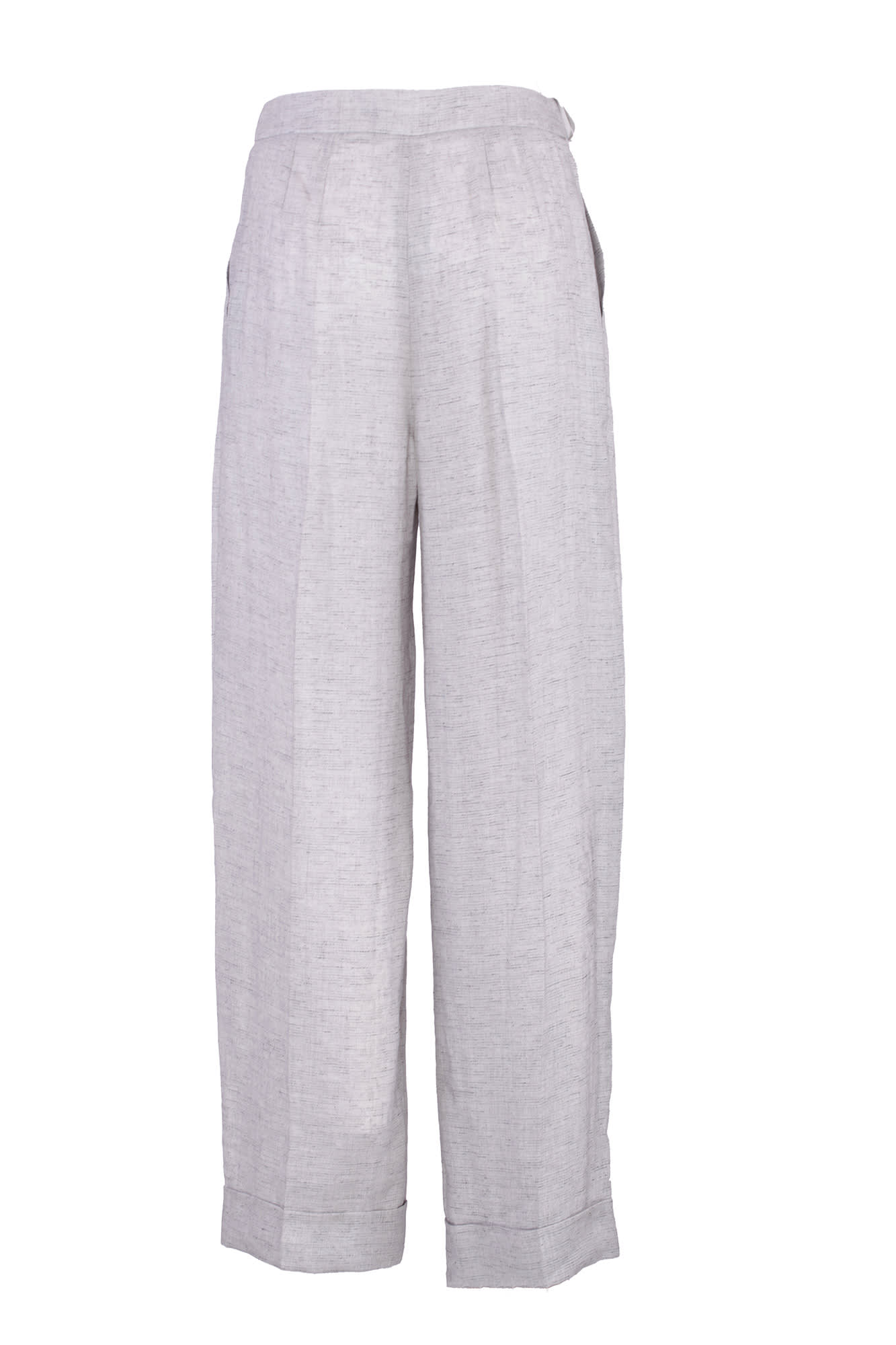 Shop Emporio Armani Trousers In Grey