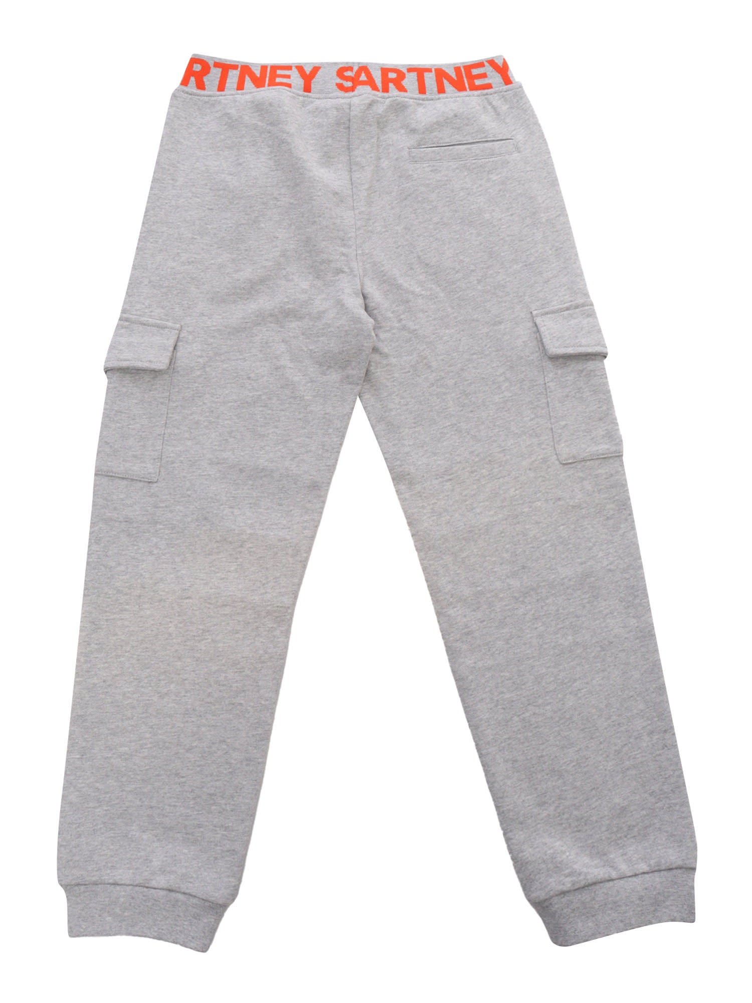 Shop Stella Mccartney Knit Gray Joggers In Grey