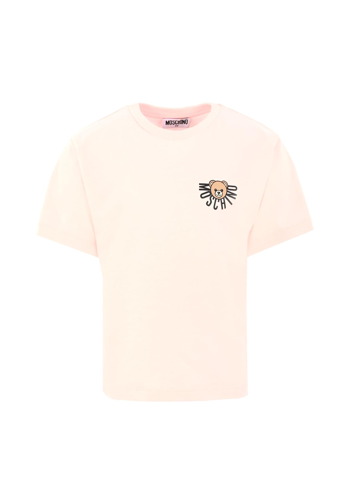 Moschino Kids Teddy Bear Logo T-shirt In Animal Print