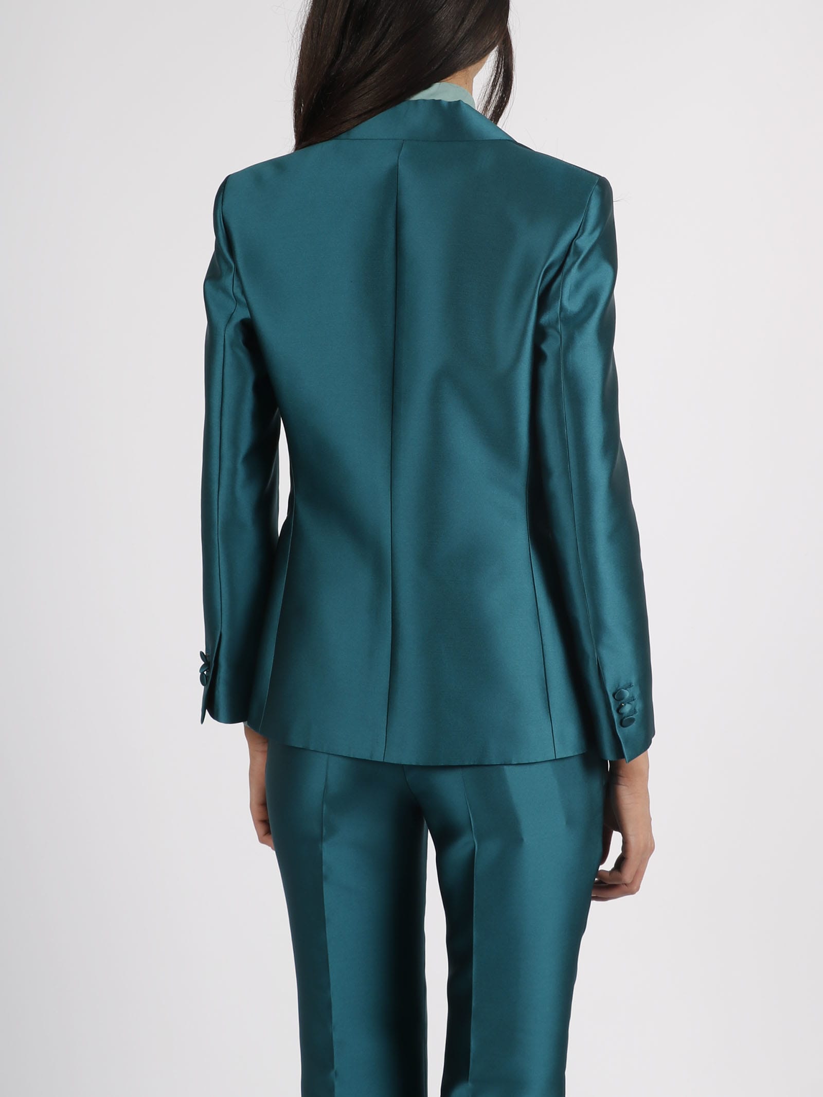 Shop Alberta Ferretti Tailored Blazer In Blu