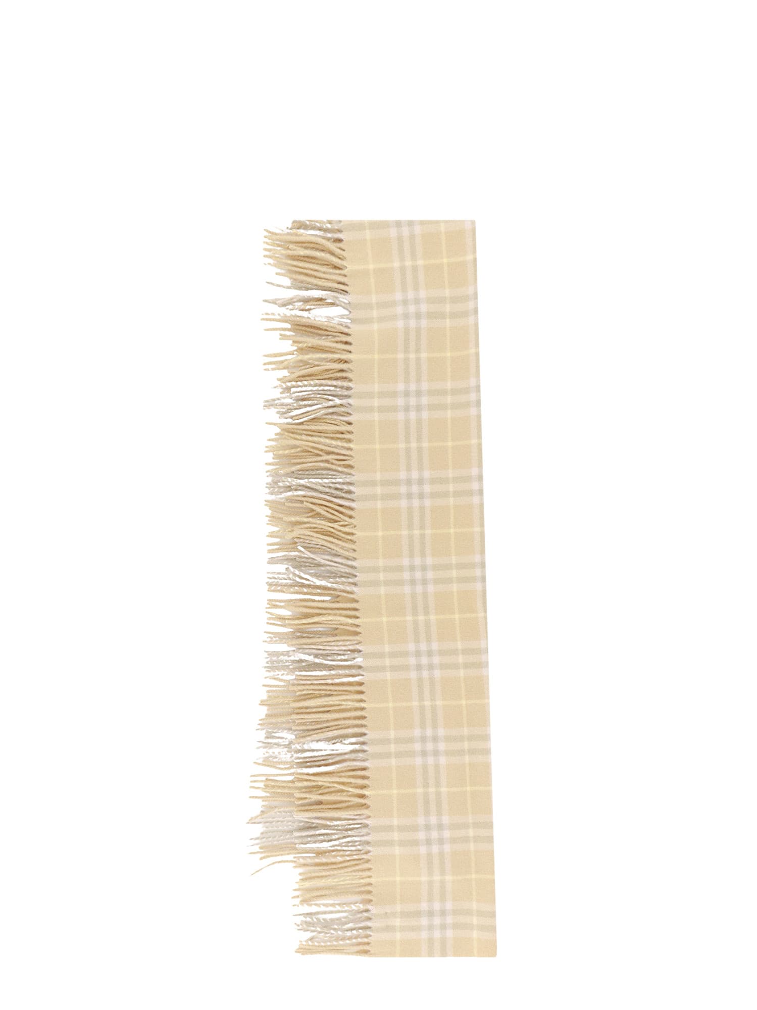 Shop Burberry Scarf In Flax