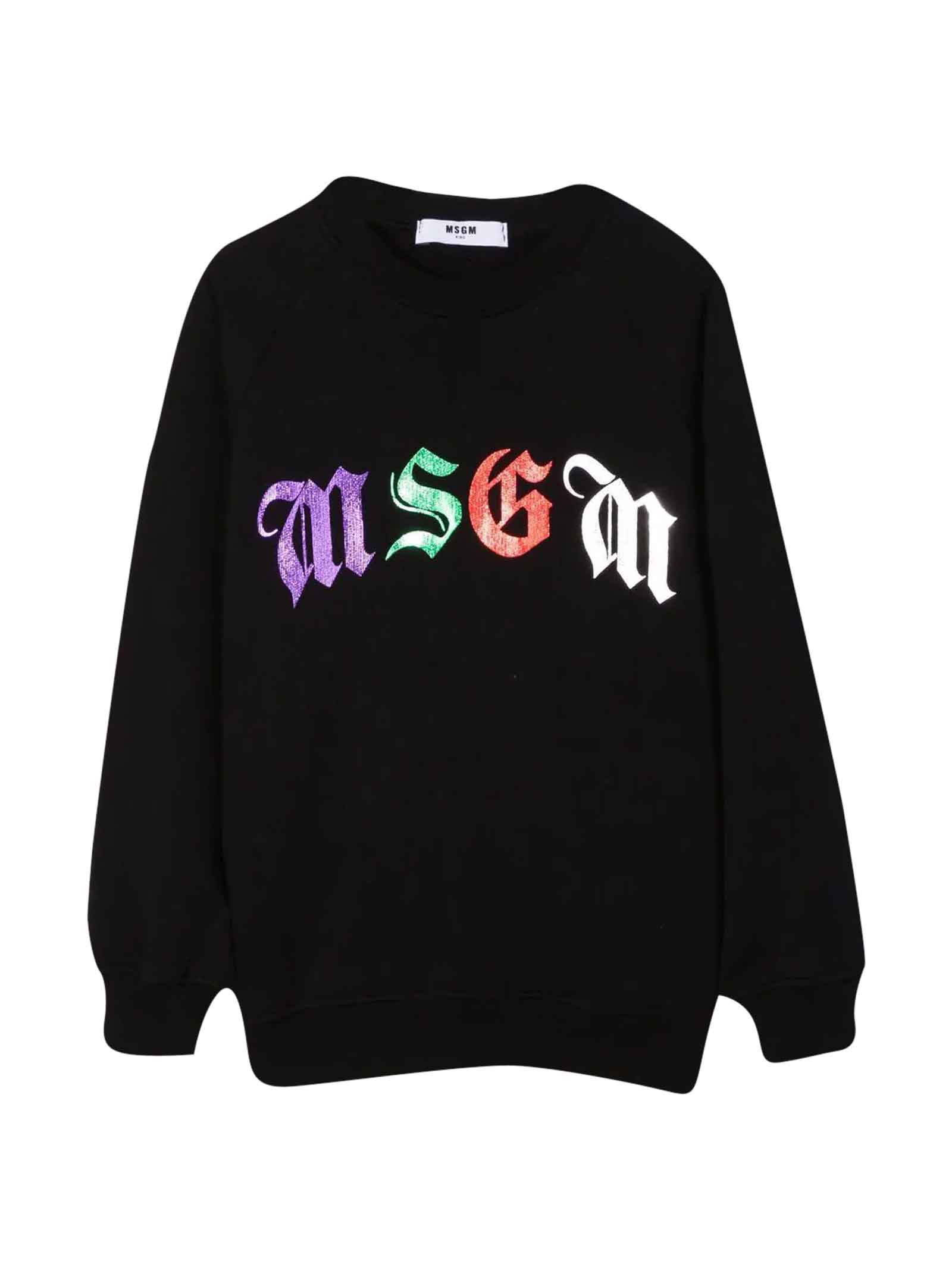 MSGM Black Teen Sweatshirt