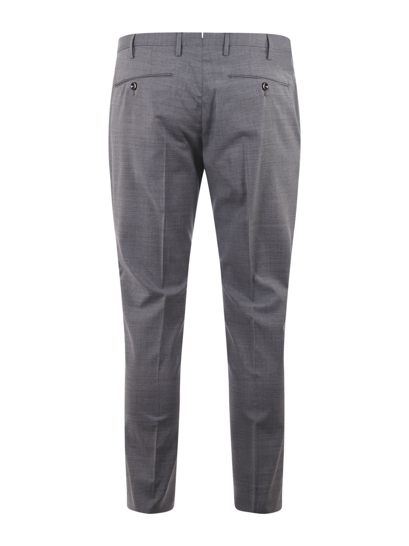 Shop Pt Torino Pt Trousers In Grey