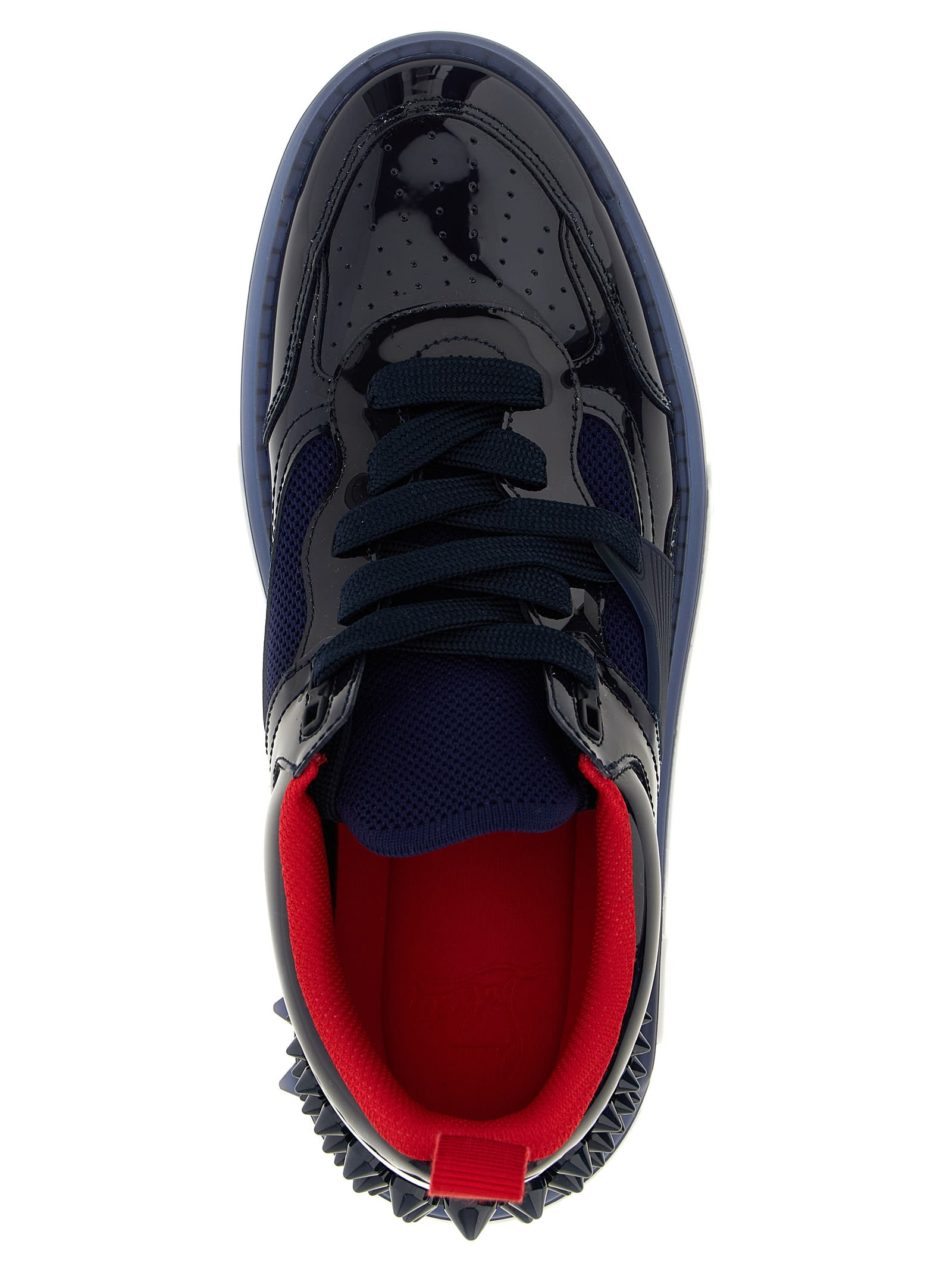 Christian Louboutin Men Astrocool Borchie Dietro Sneaker In Blue