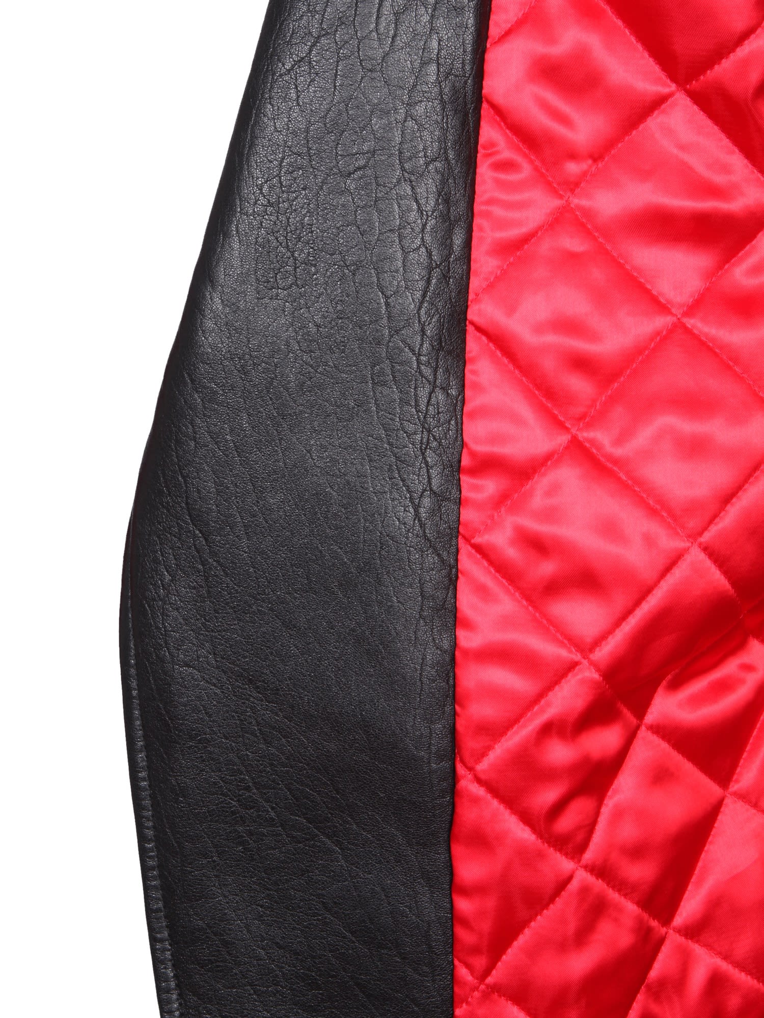 Shop Alexander Mcqueen Leather Biker Jacket In Black