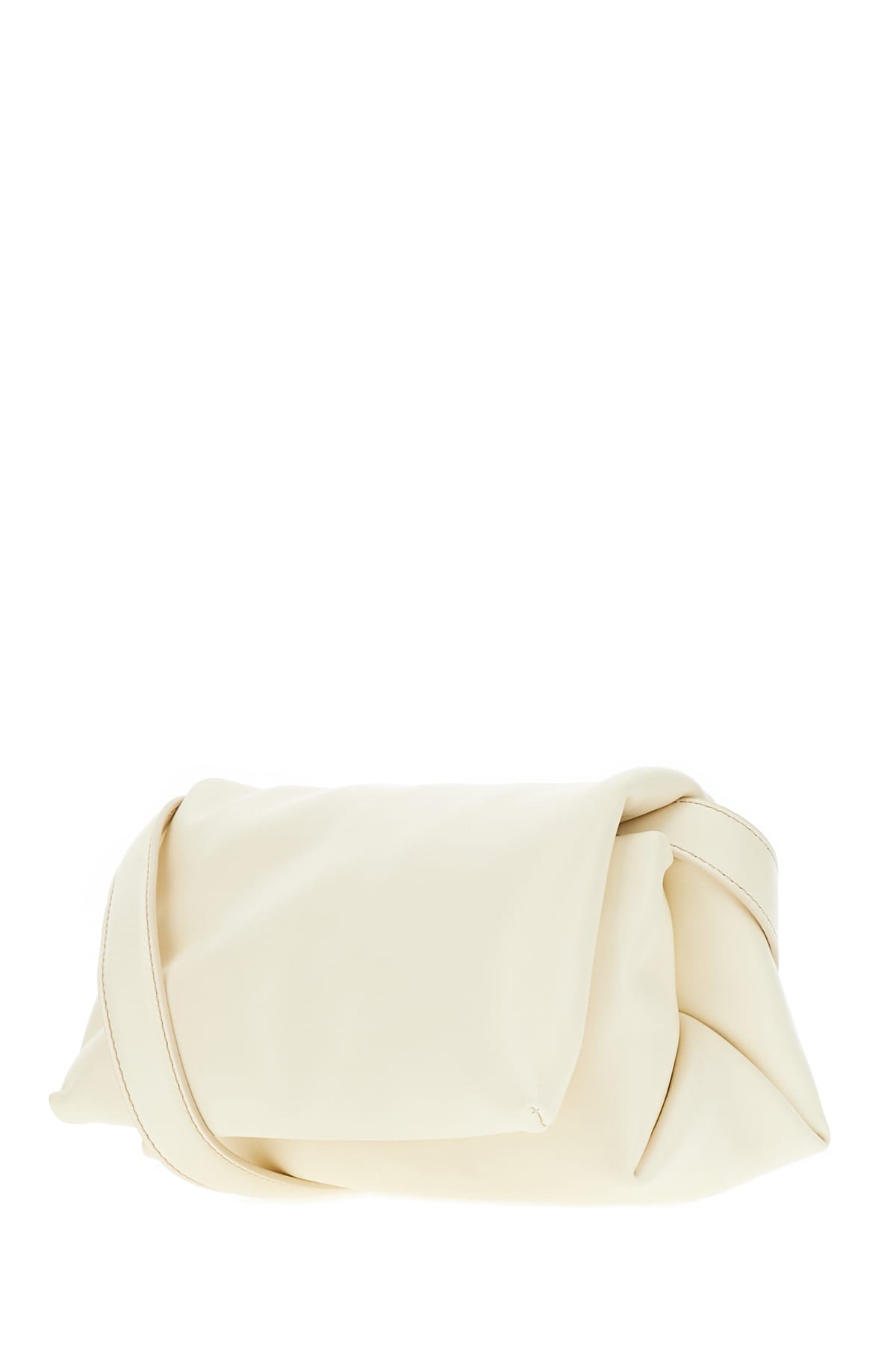 Shop Marni Ivory Leather Prisma Crossbody Bag In 00w06