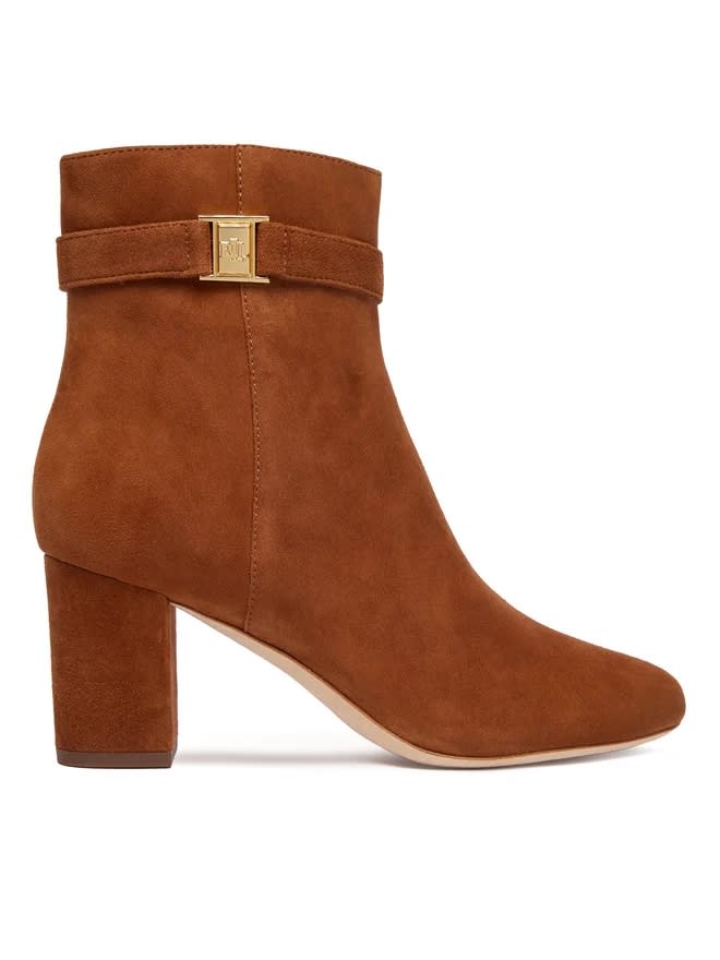Ralph Lauren Kellie Bt Hl Boots Bootie In Brown