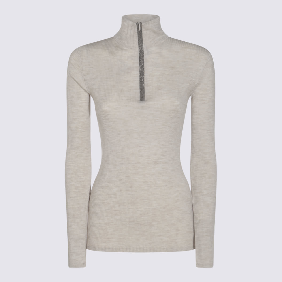 Brunello Cucinelli Beige Wool Knitwear