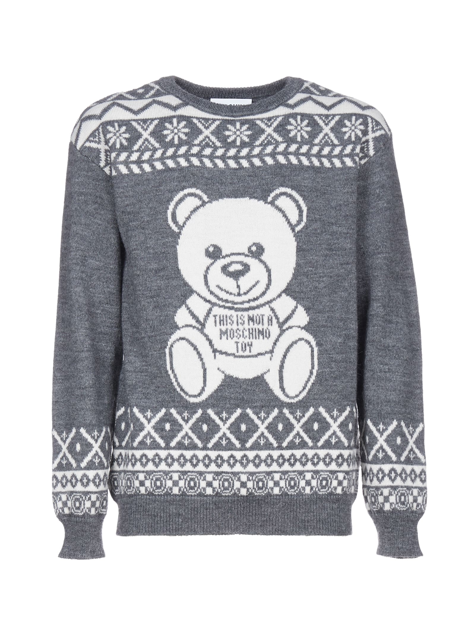 moschino grey sweater