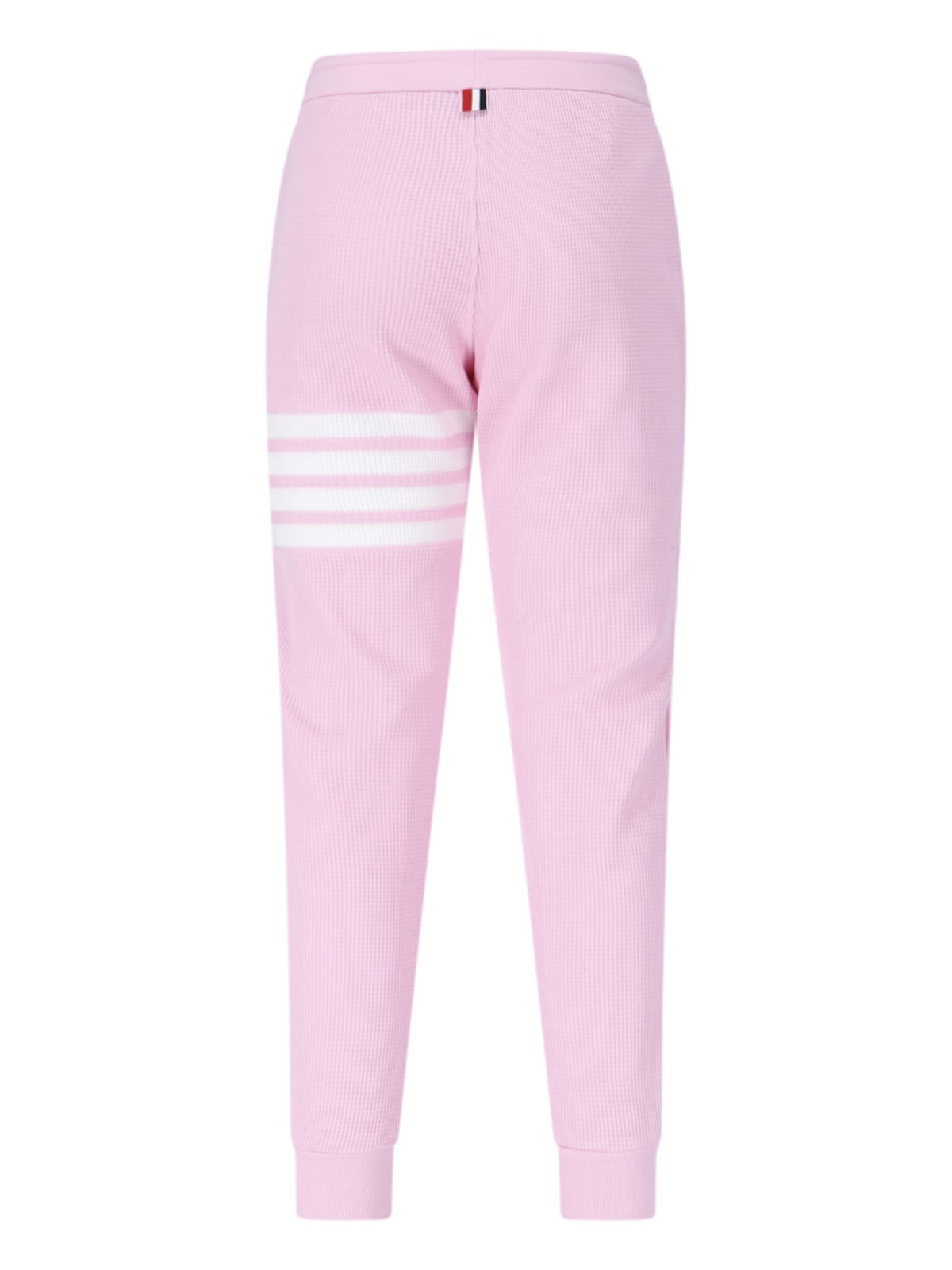 Shop Thom Browne Waffle 4-bar Track Pants In Pink