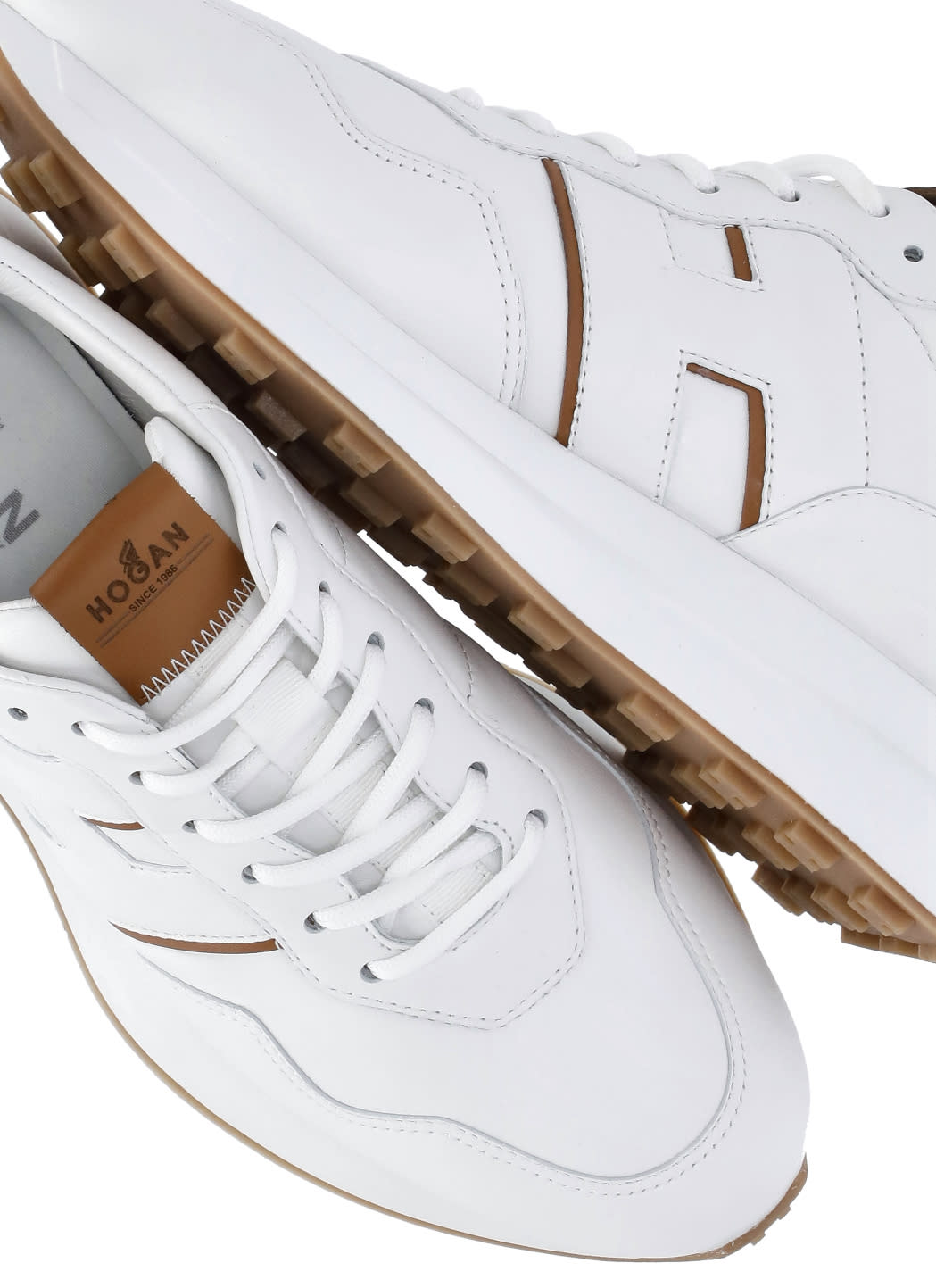 Hogan Smooth Leather Sneakers In White