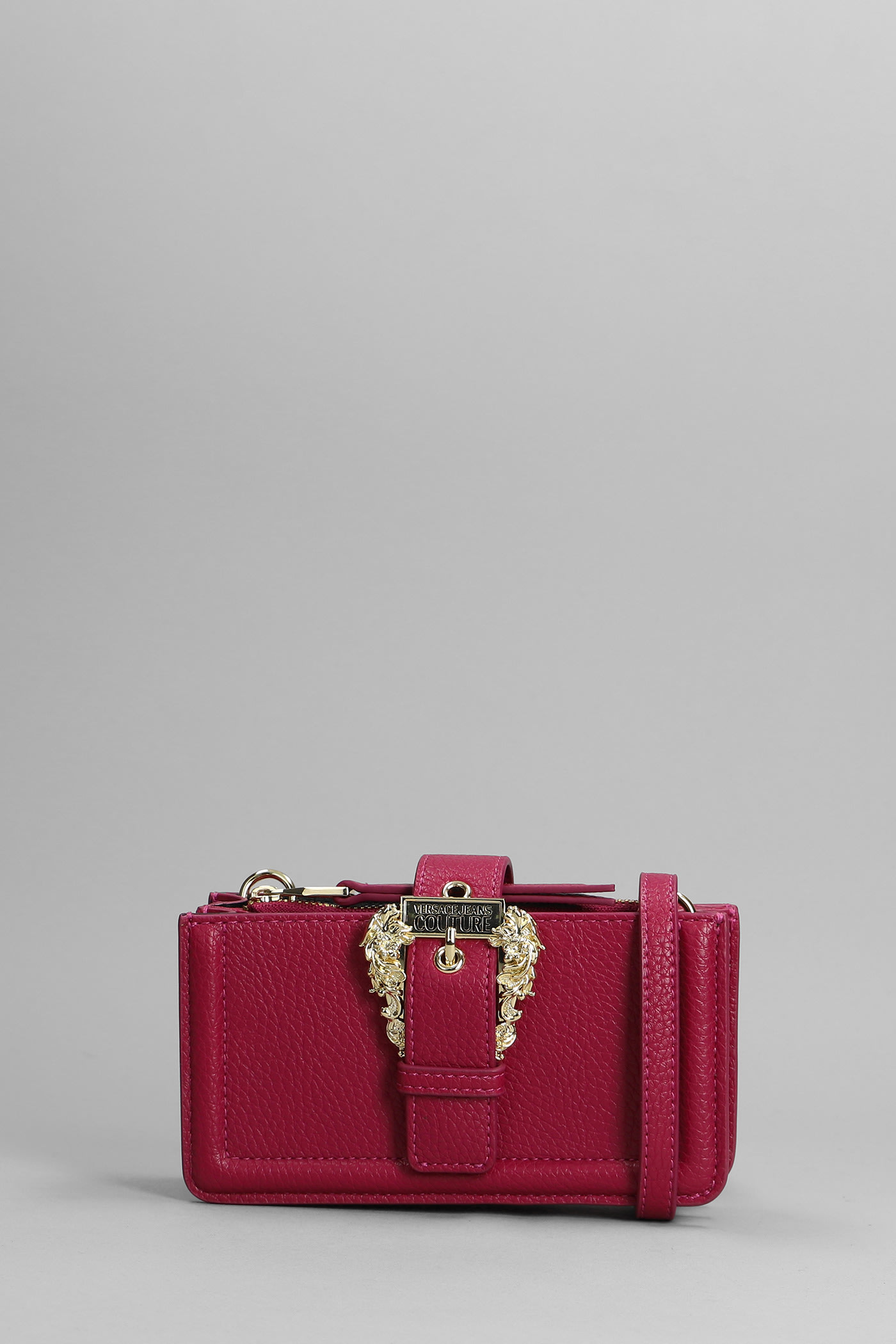 Versace Jeans Couture Clutch In Bordeaux Faux Leather