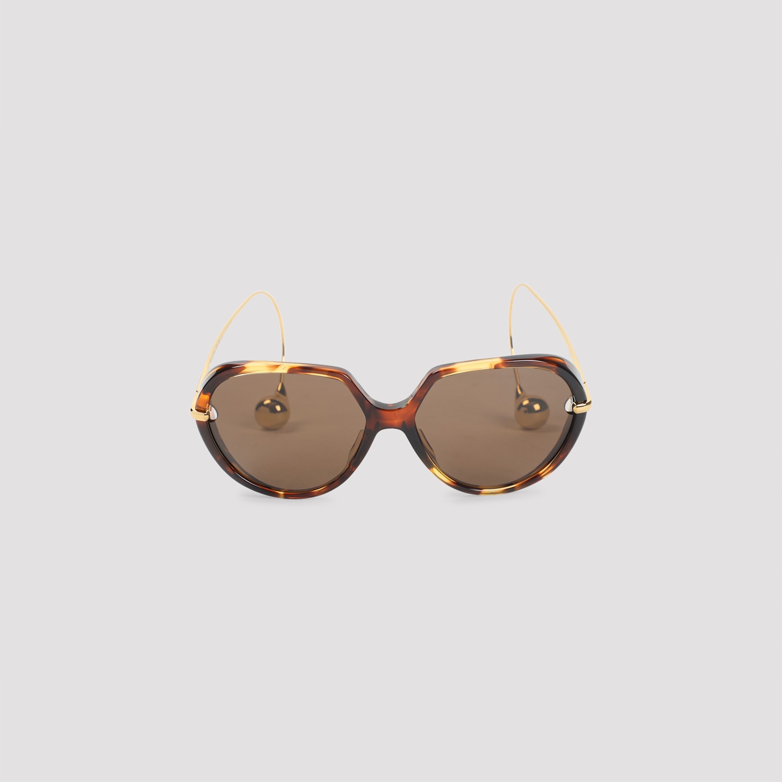 Bottega Veneta Bv1436s Round Frame Sunglasses