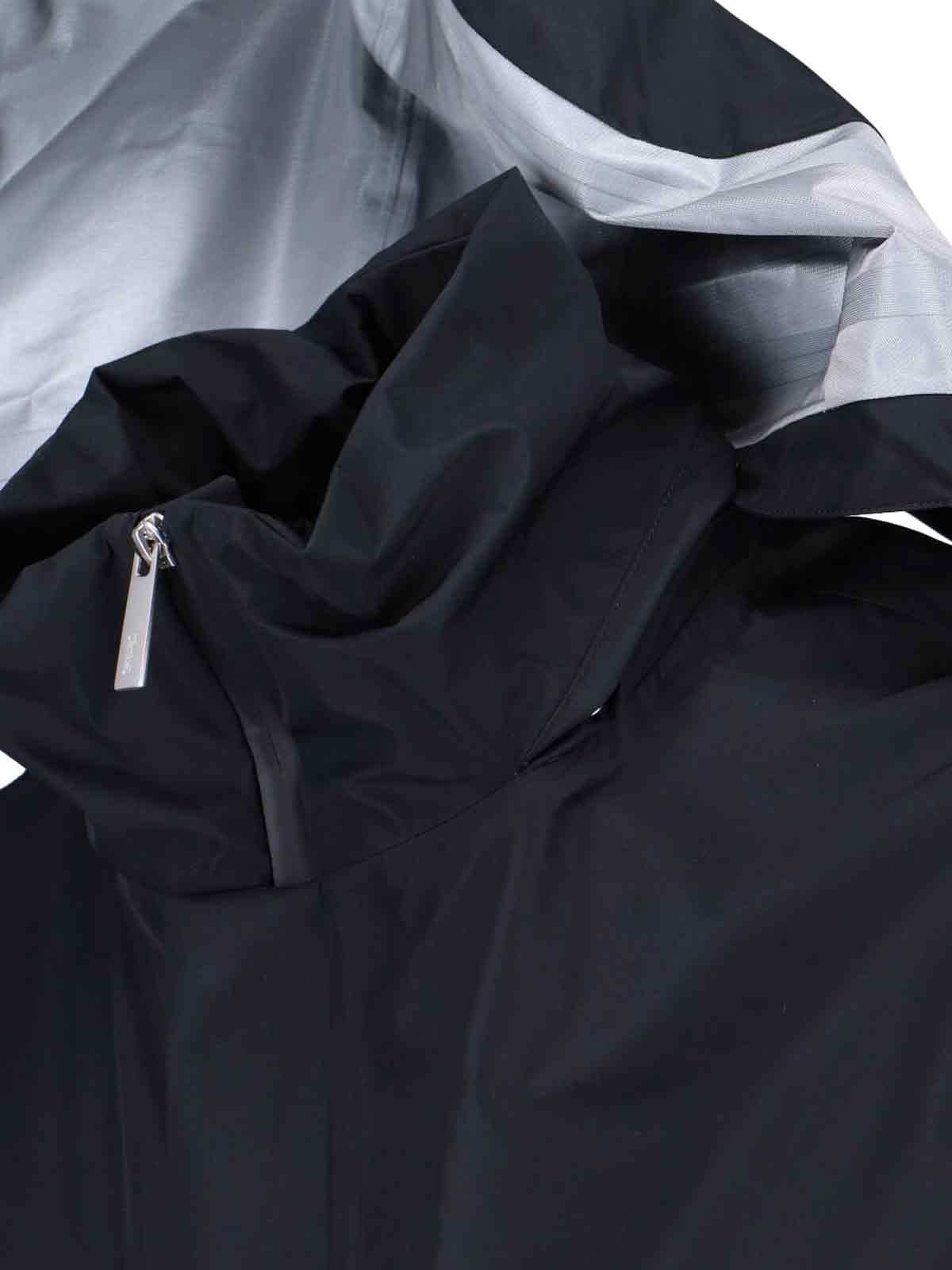 Herno Laminar Reversible Short Parka In Blue