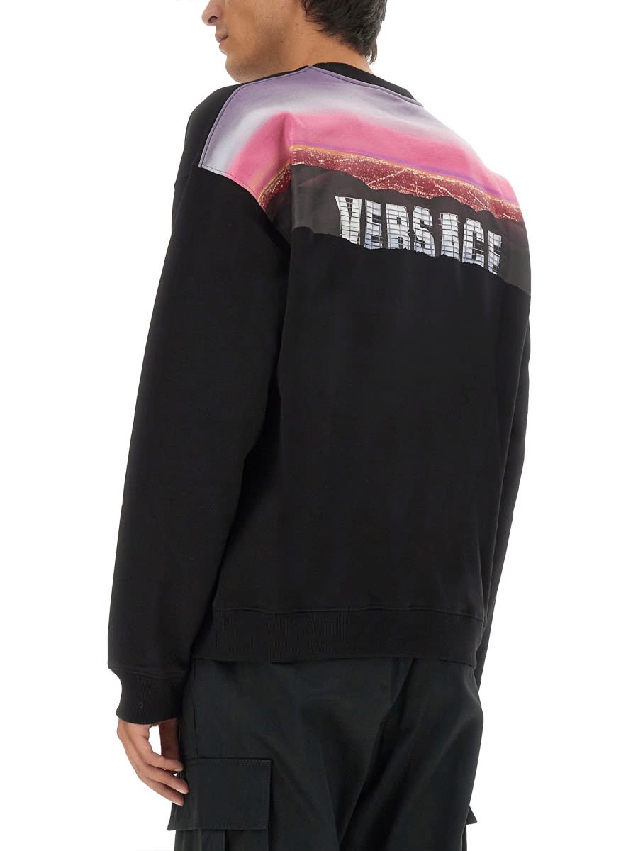 Shop Versace Hills Sweatshirt In Black