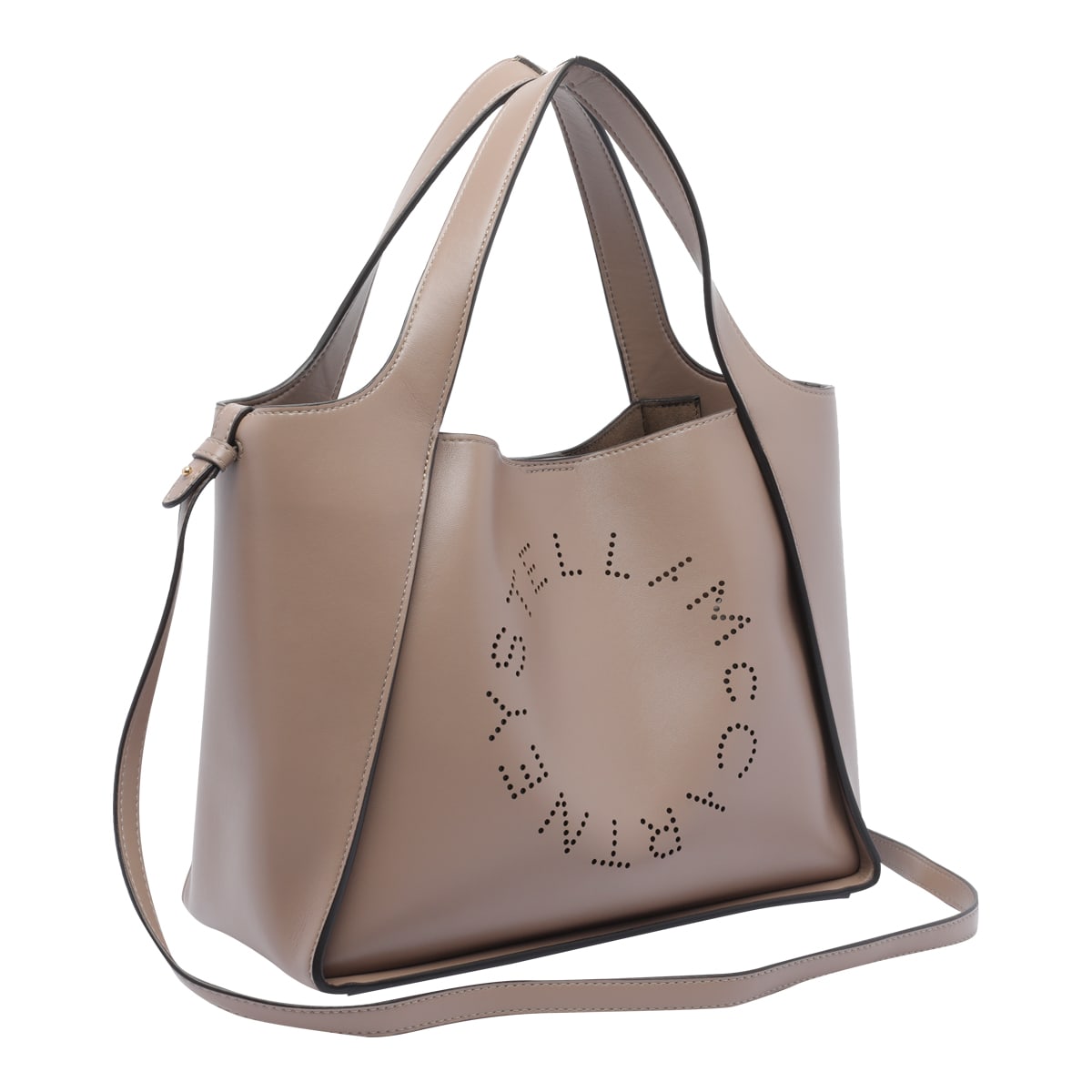 Stella Mccartney Logo Crossbody Bag In Brown