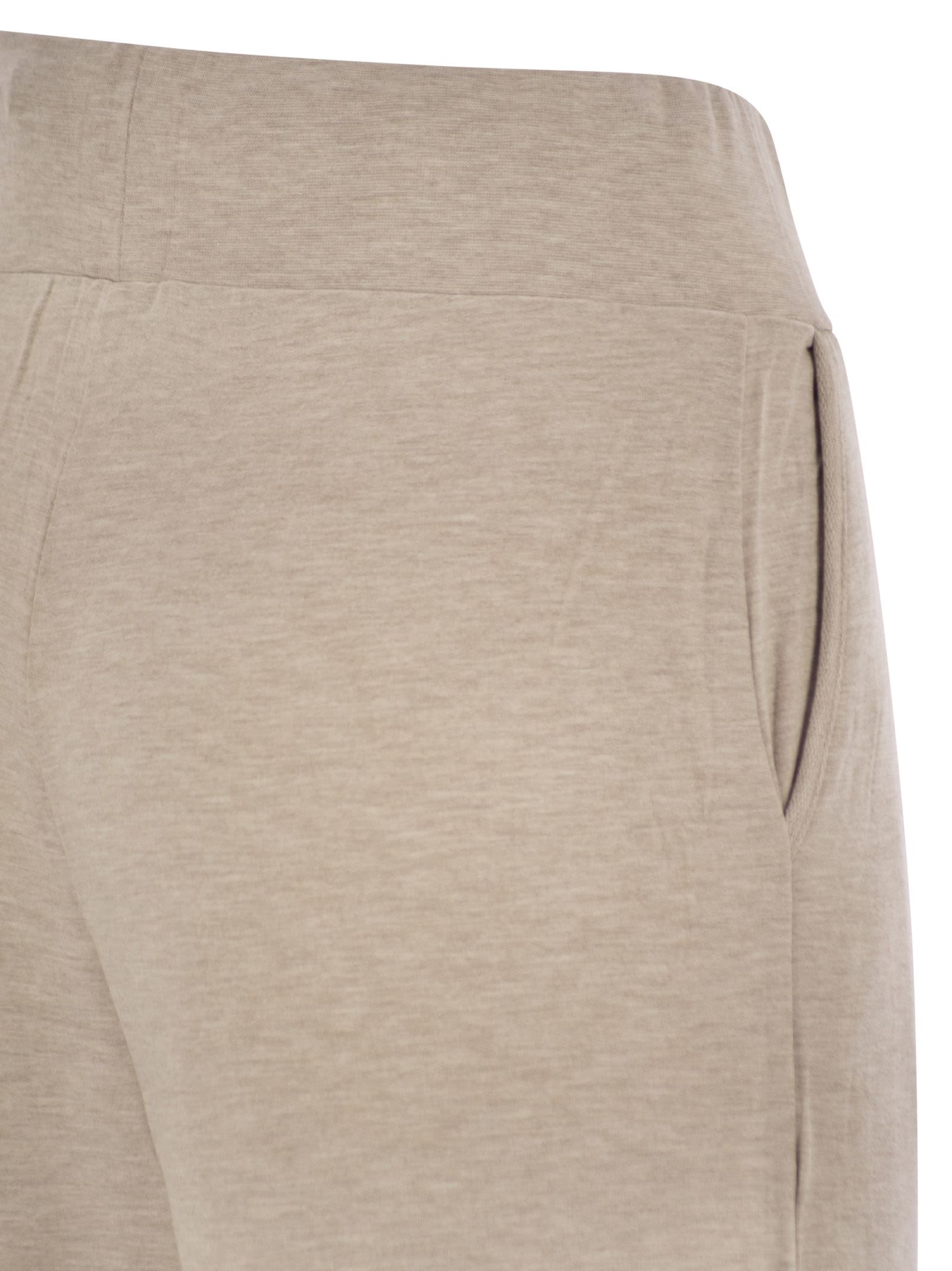 Majestic Trousers With Drawstring Waist In Brown