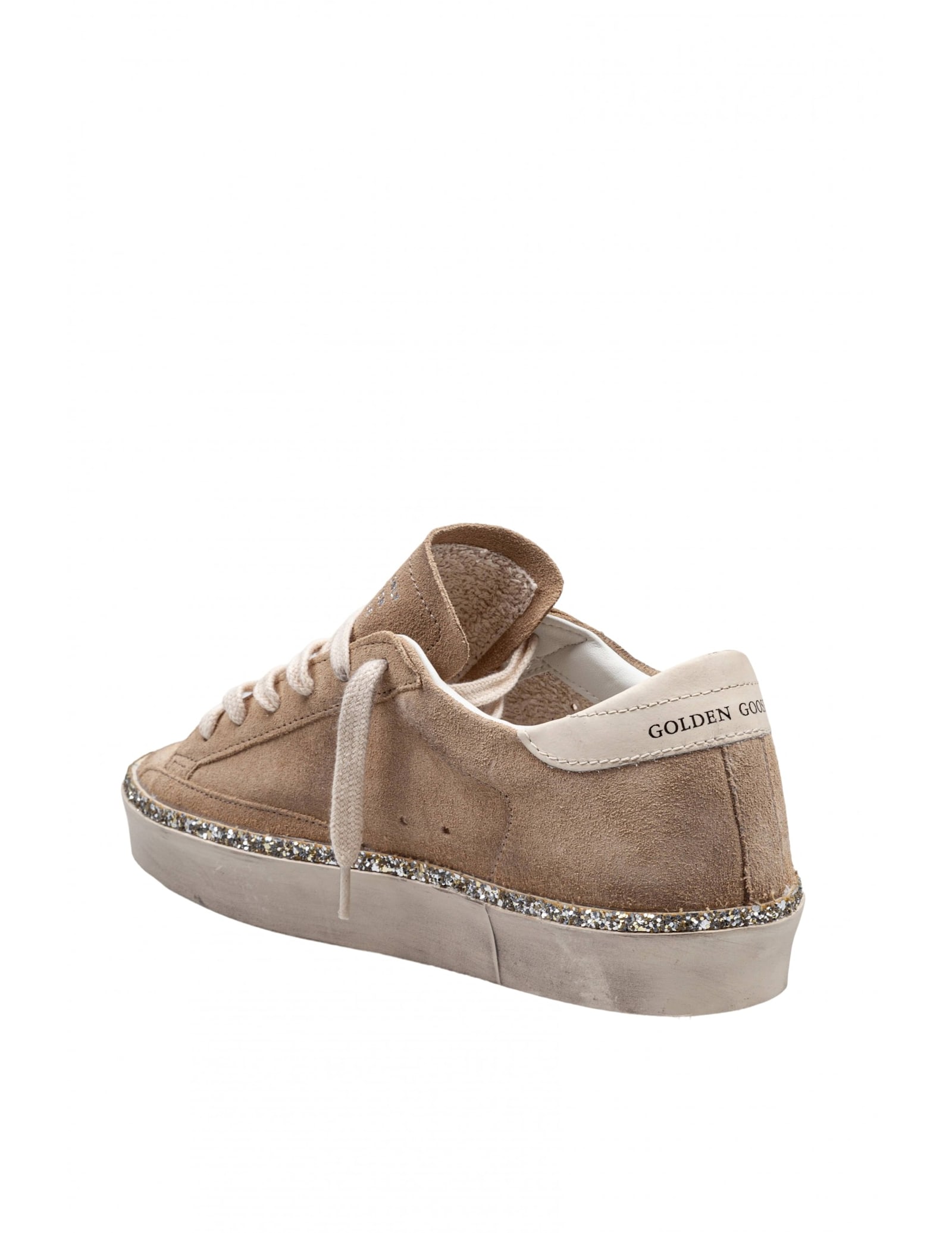Golden Goose Hi-star Womans Sneakers In Desert