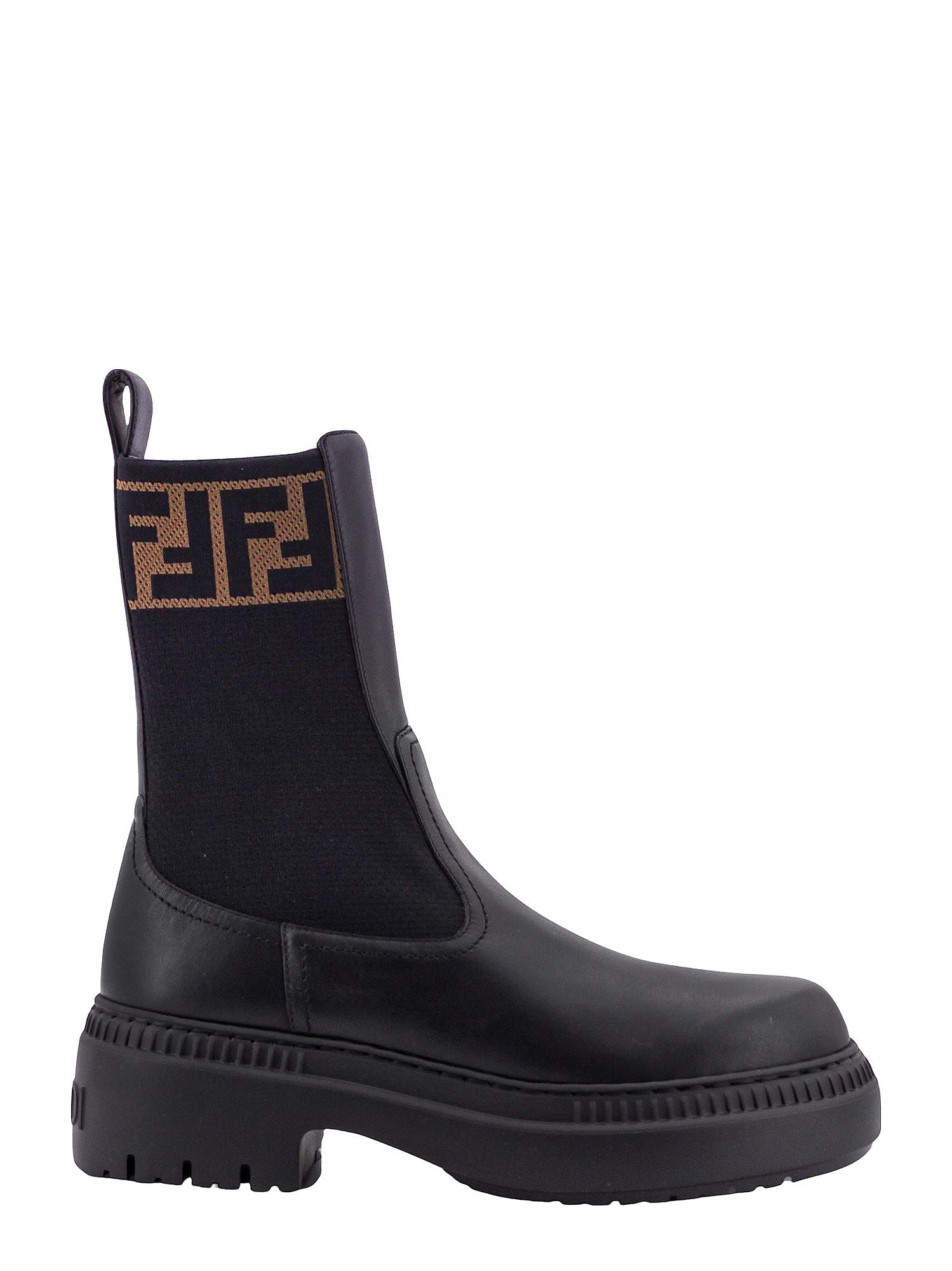 Shop Fendi Domino Boots In Nero