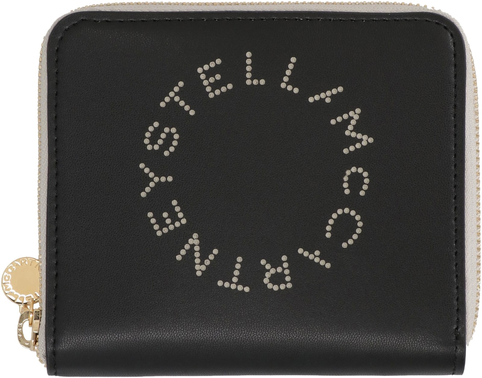 Shop Stella Mccartney Stella Logo Alter-nappa Wallet In Black