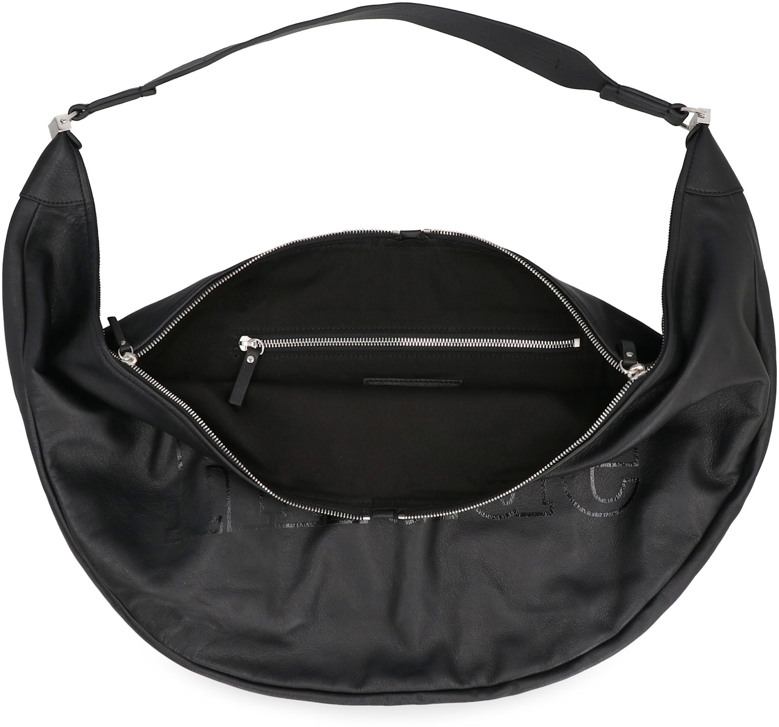 Rhude Leather Messenger Bag In Black