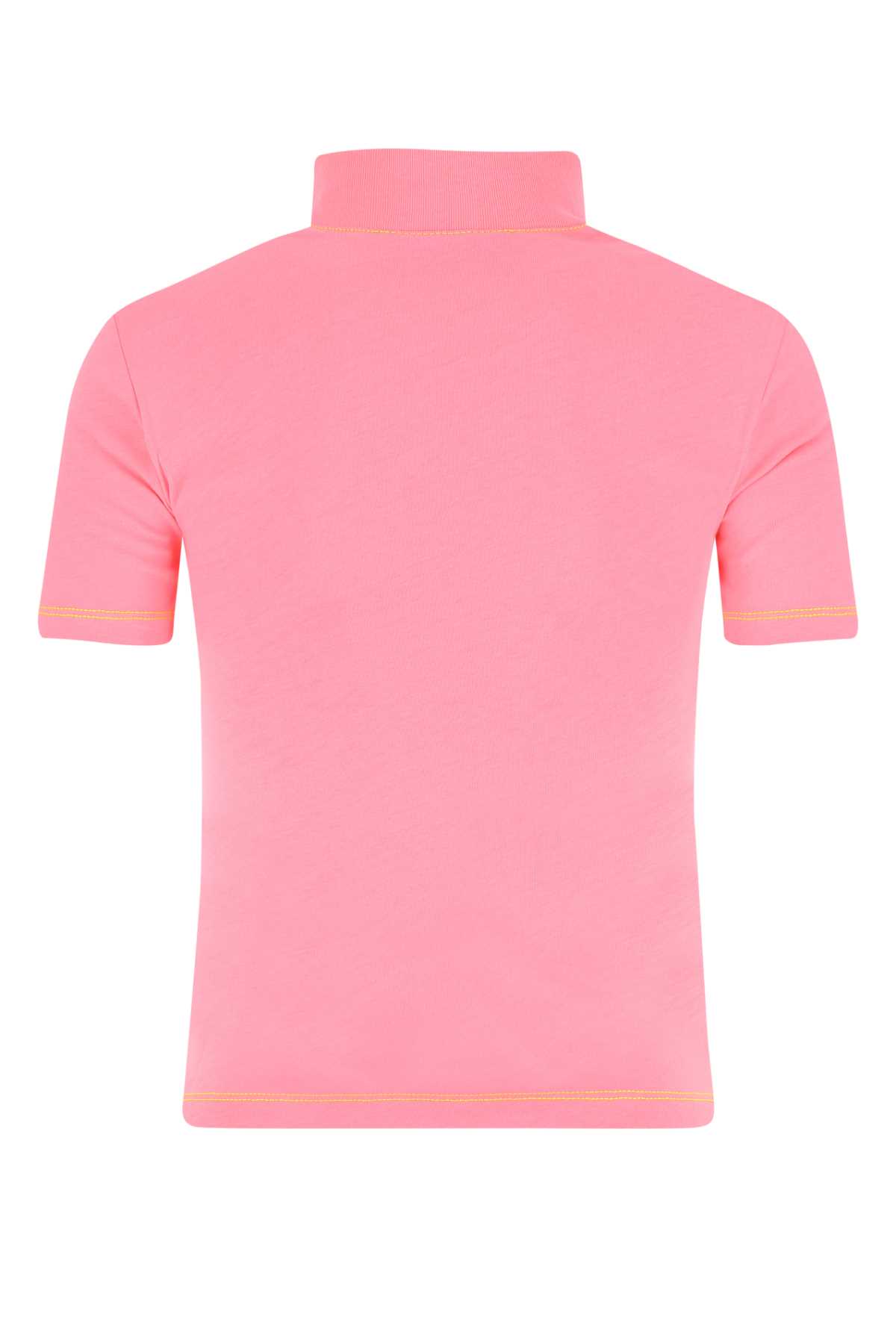 Shop Chiara Ferragni Pink Cotton T-shirt In 414