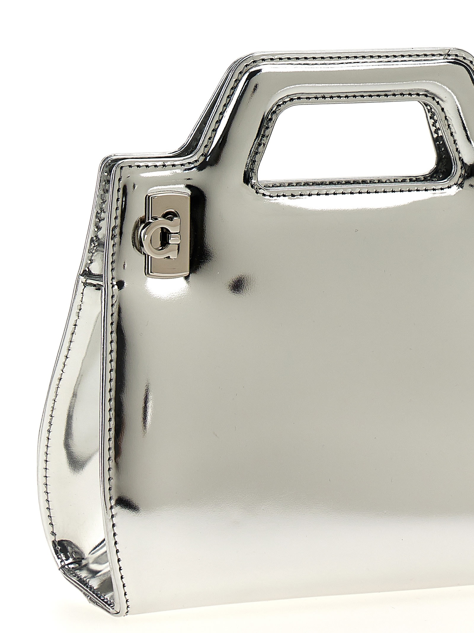 Shop Ferragamo Wanda Mini Handbag