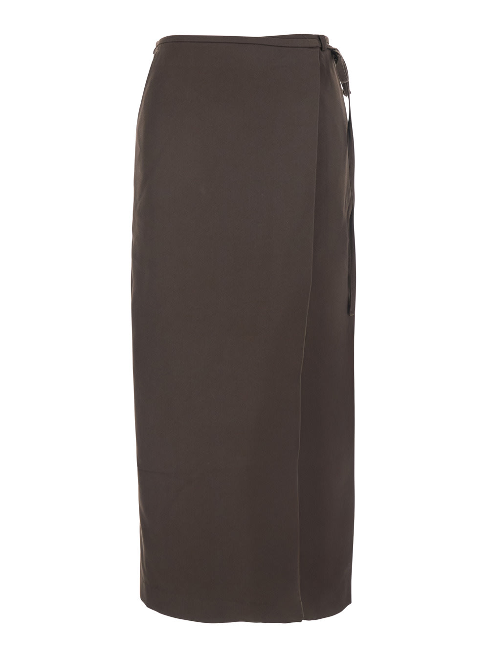 Dunst Maxi Wrap Skirt In Burgundy
