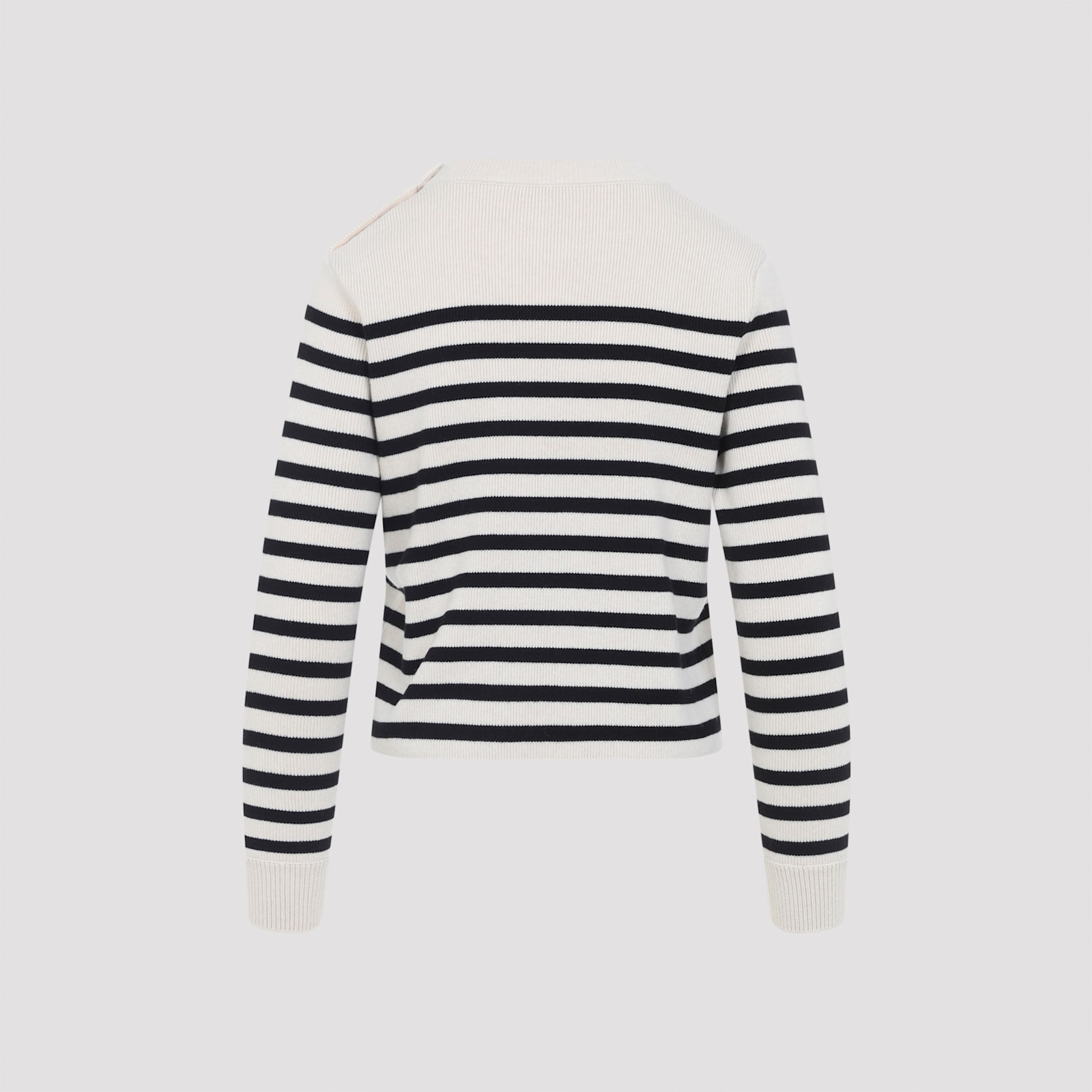 Celine Women Triomphe Cashmere And Wool Sweater In Multi
