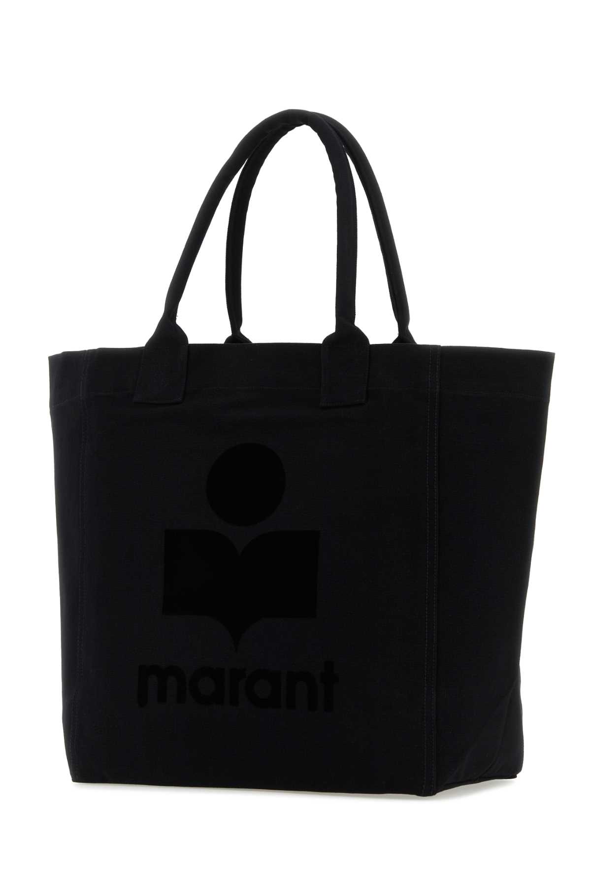 ISABEL MARANT BLACK COTTON YENKY SHOPPING BAG 