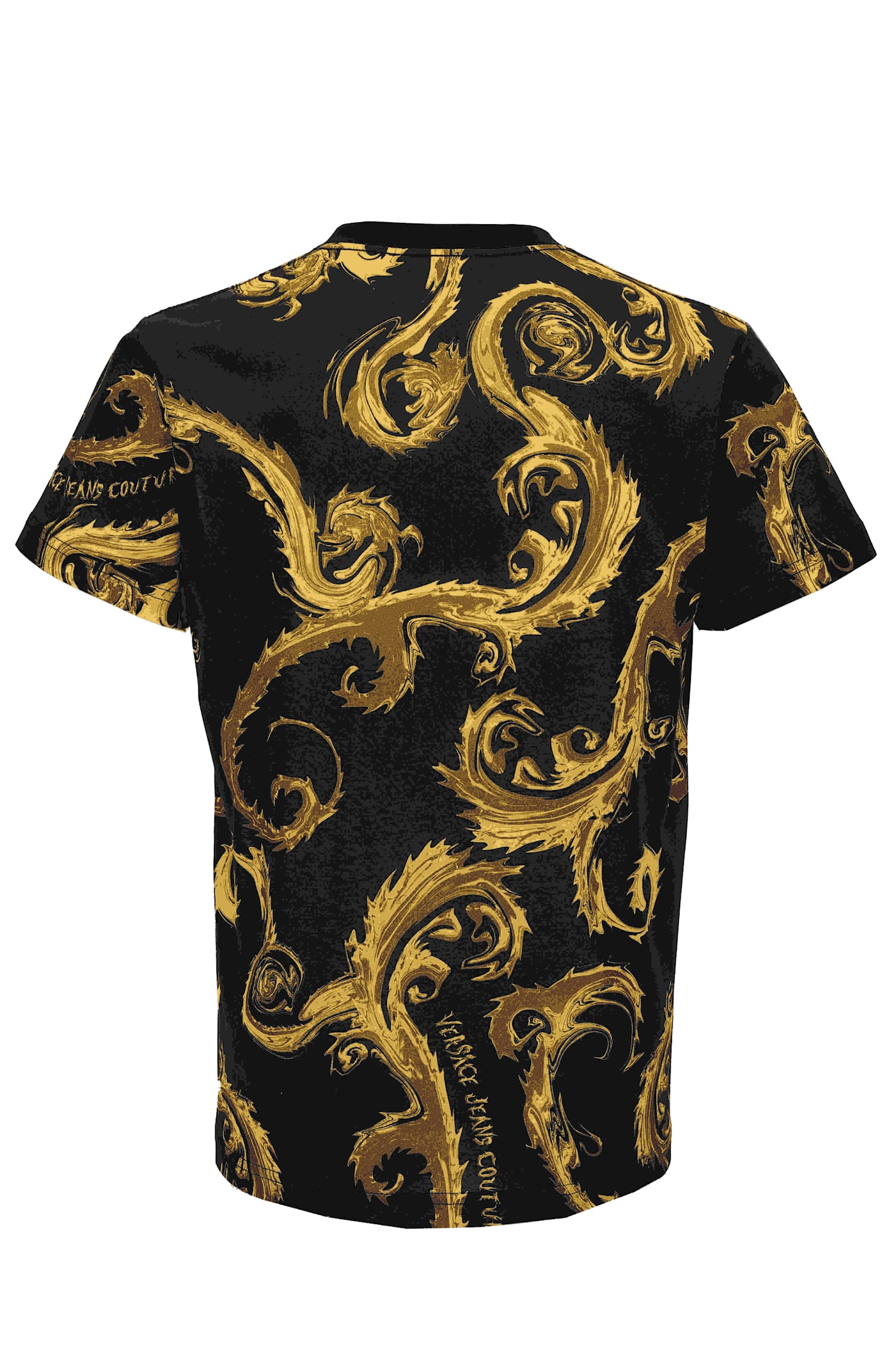 Shop Versace Jeans Couture T-shirt In Black