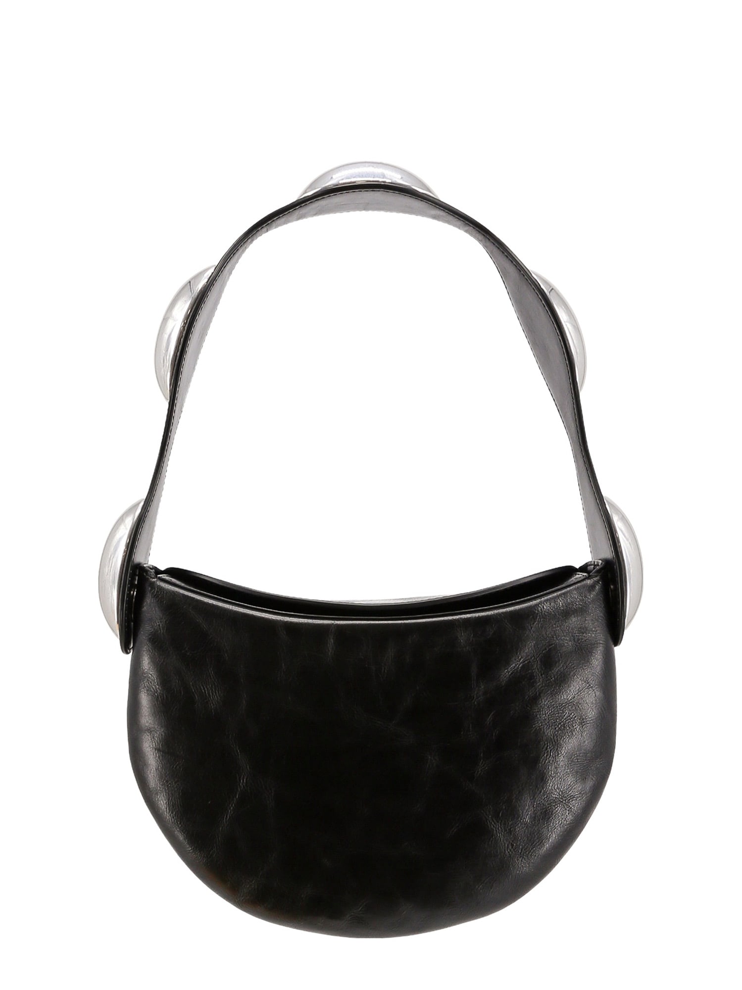 Shop Alexander Wang Dome Shoulder Bag In 001 Black