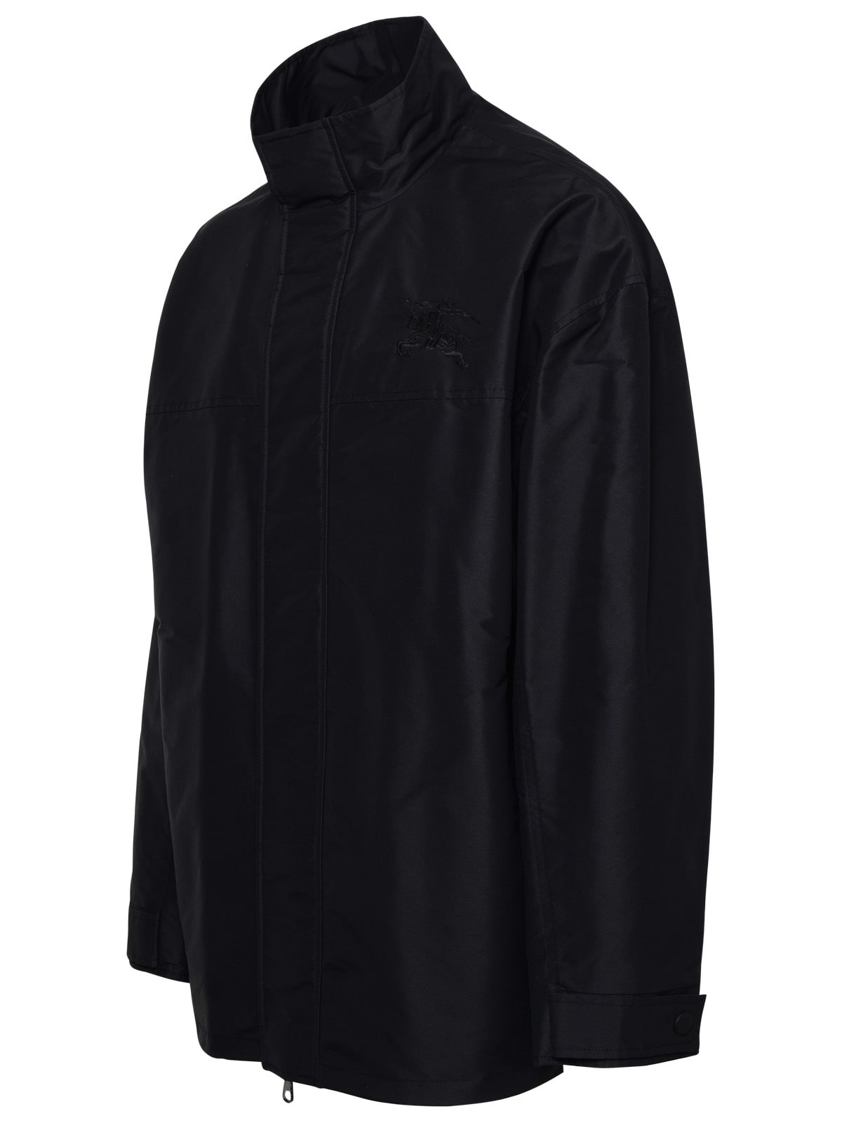 Shop Burberry Black Nylon Salford Jacket