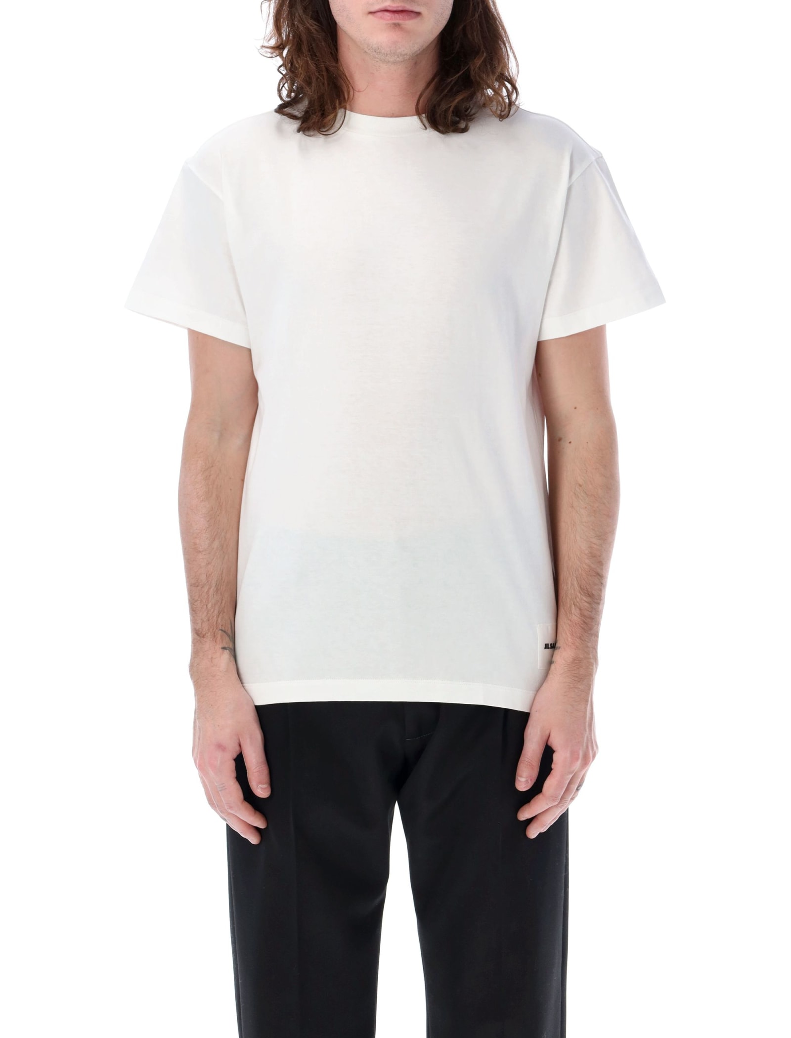 Shop Jil Sander 3-pack T-shirt In White
