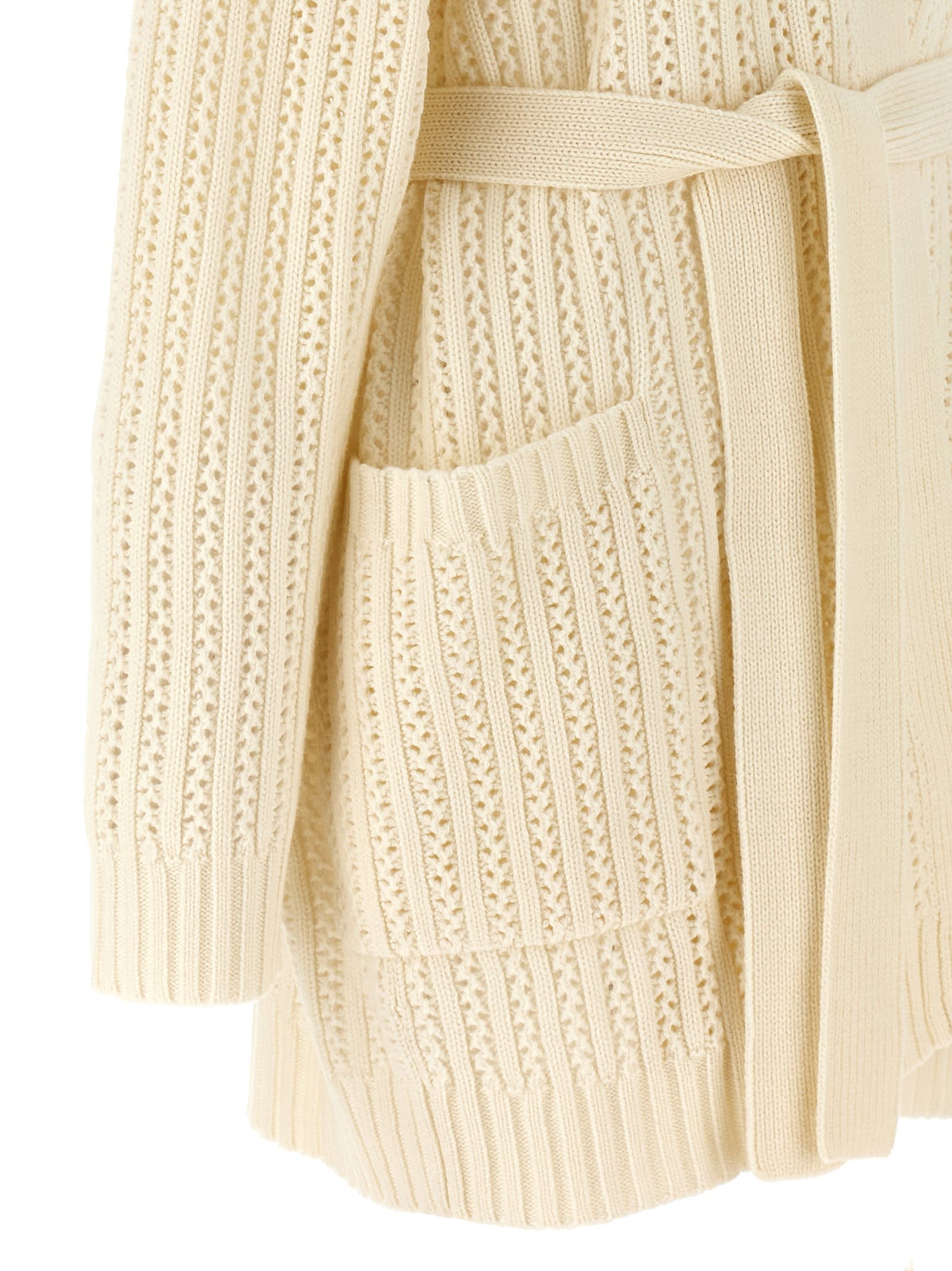 Shop Max Mara Balzac Cardigan In White