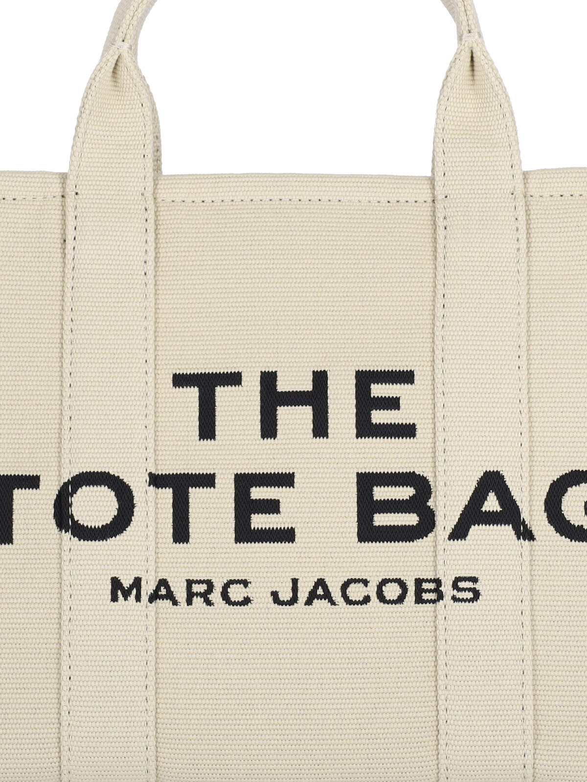 Shop Marc Jacobs The Jacquard Medium Tote Bag In Crema