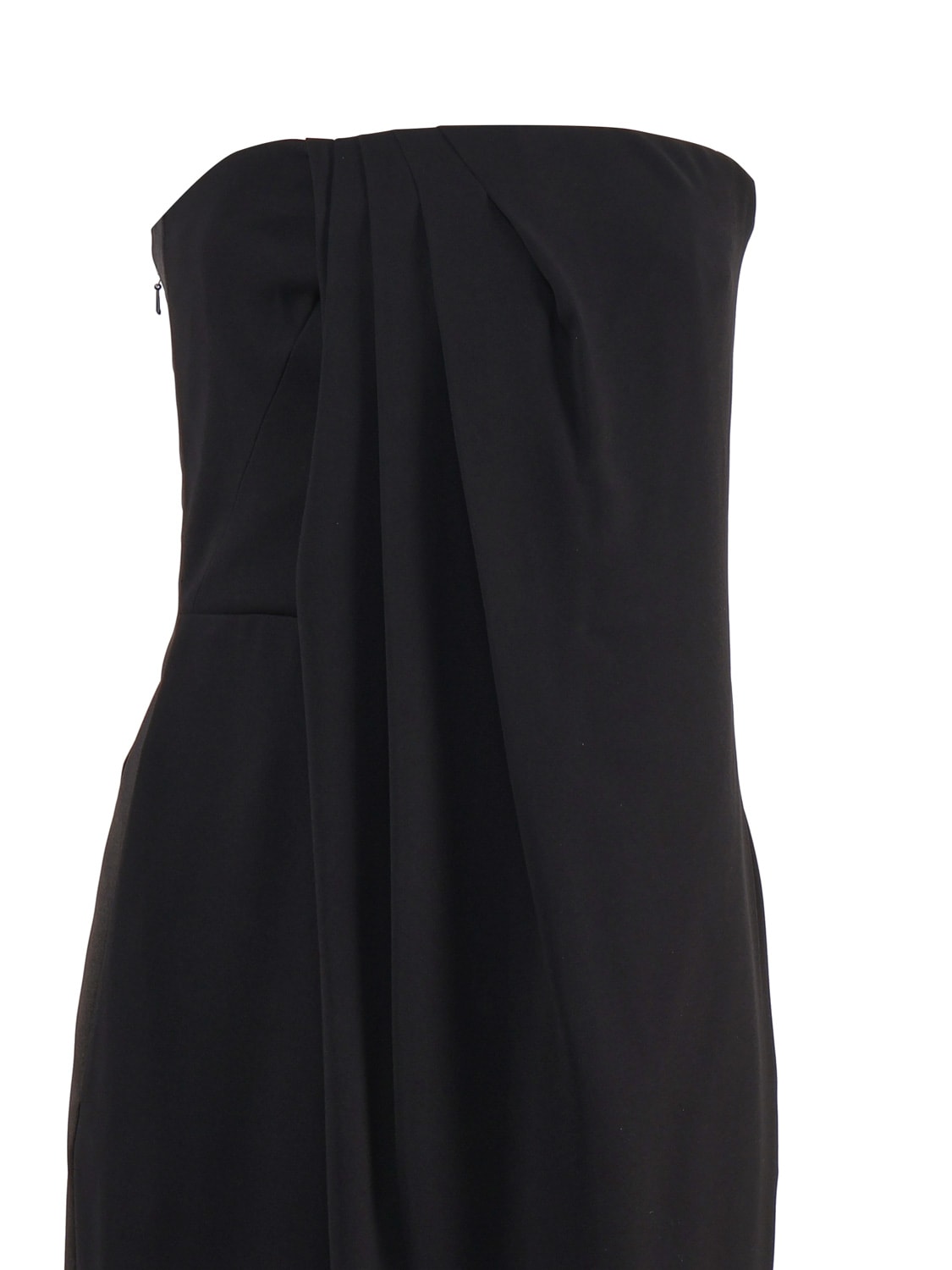 Shop Max Mara Cady Bustier Jumpsuit In Black