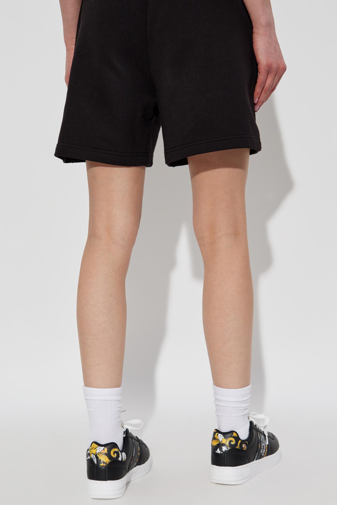 Shop Versace Jeans Couture Sweatshirt With Printed Logo In Black