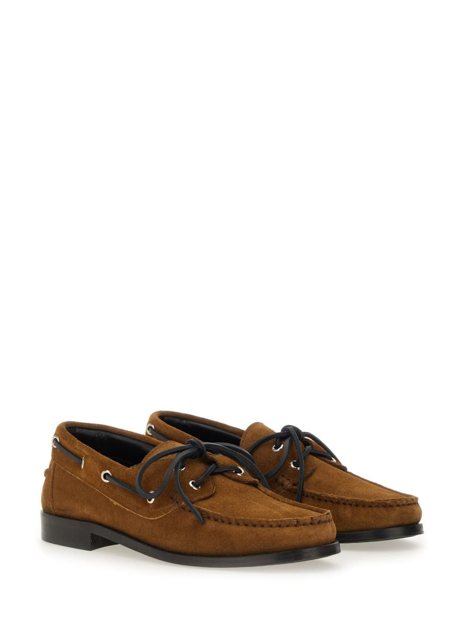 Aeyde Harris Cow Suede Leather Tobacco Loafers Tobacco In Multi