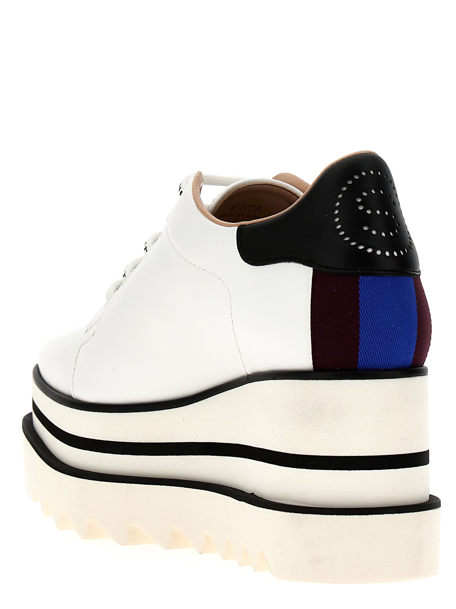 Stella Mccartney Sneakers Con Zeppa Elyse In Bianco