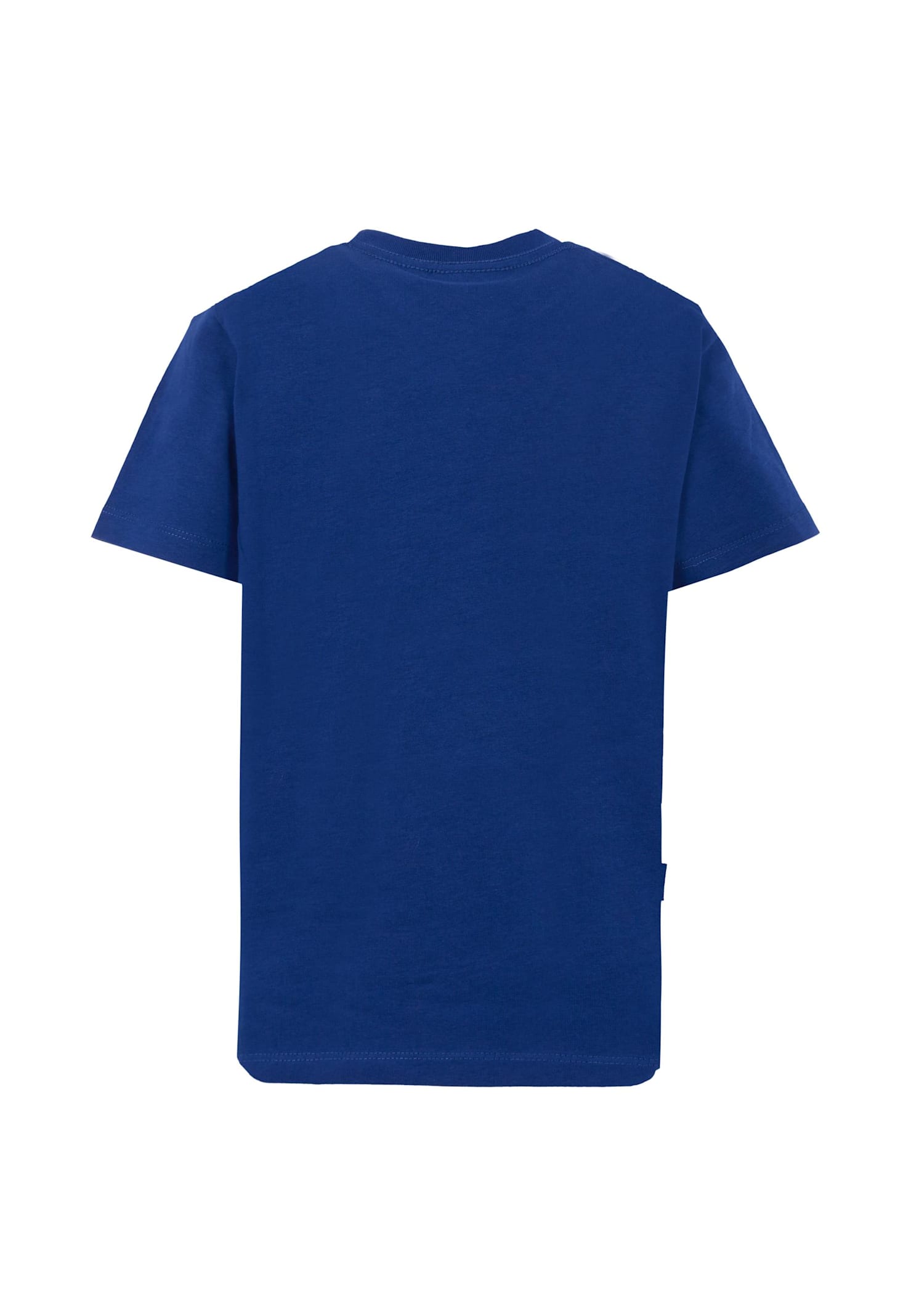 Molo Blue T-shirt For Kids With Smiley In Blue