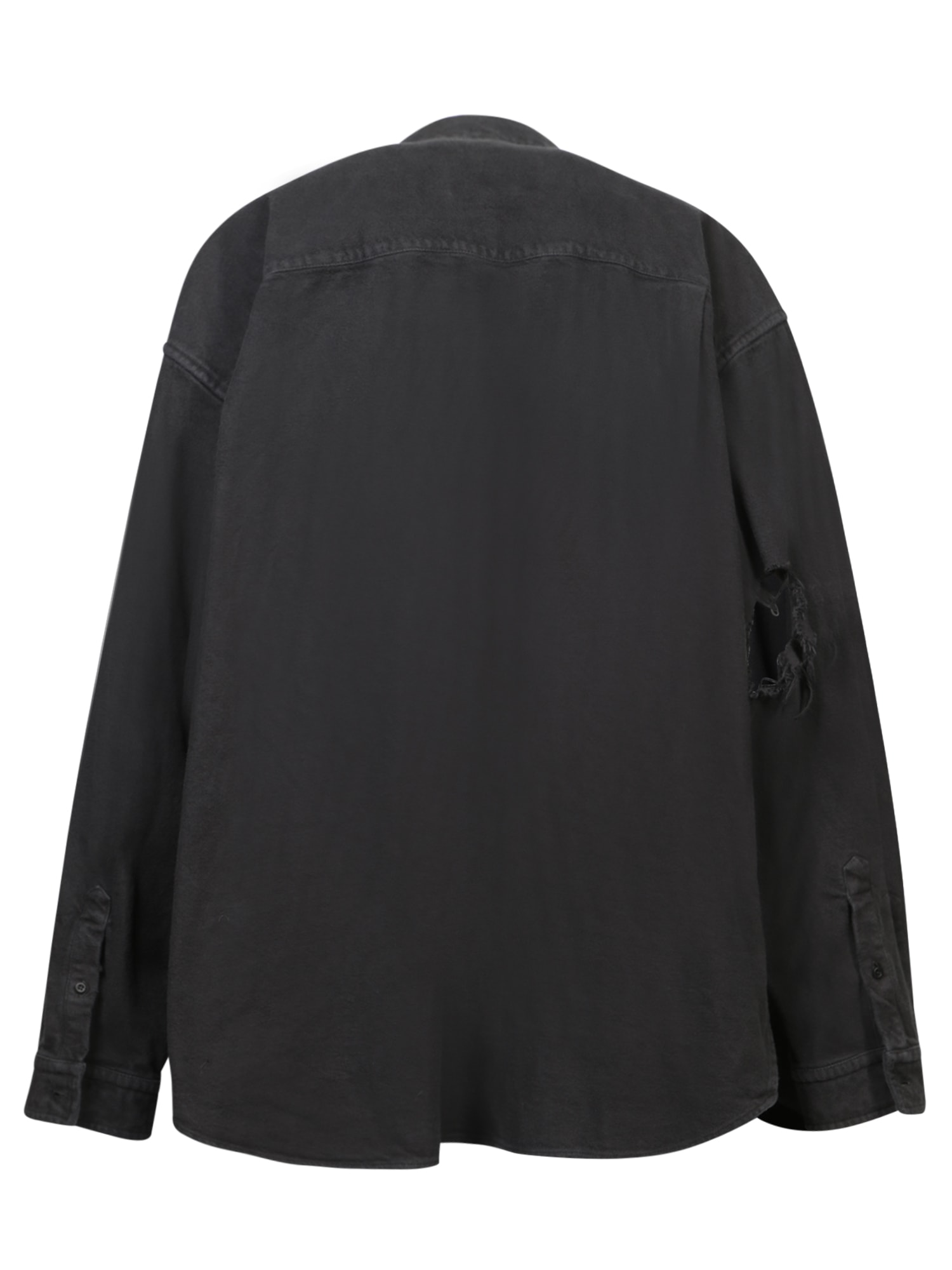 Shop Balenciaga Layered Black Shirt