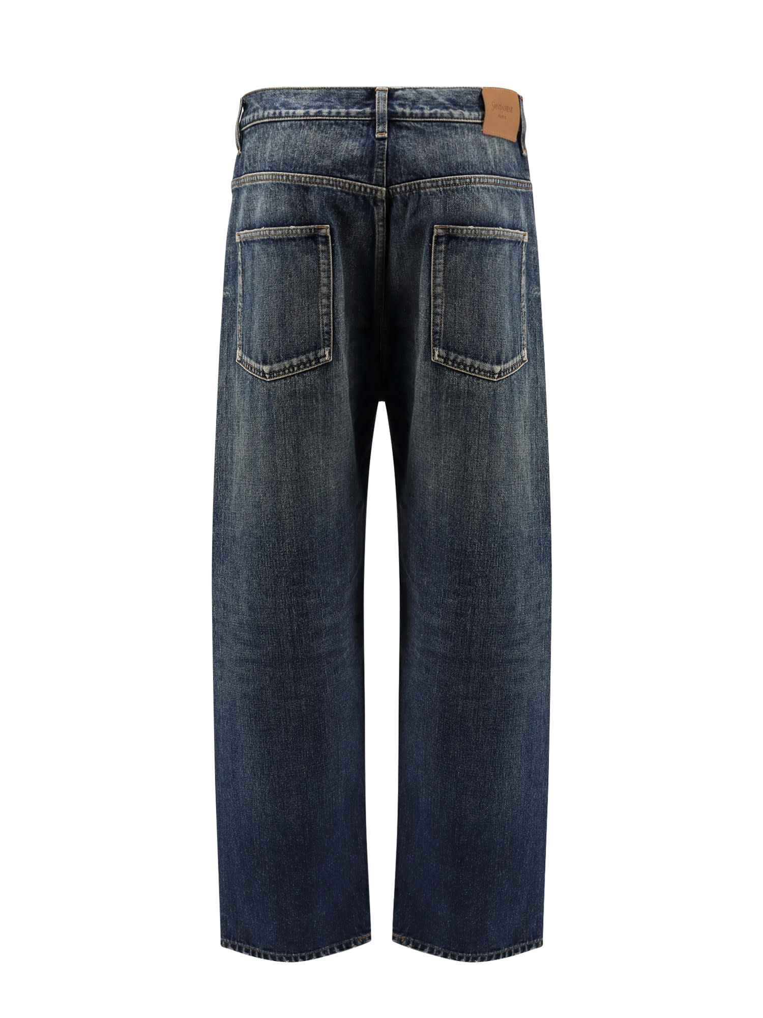 Saint Laurent Straight Jeans In Blue