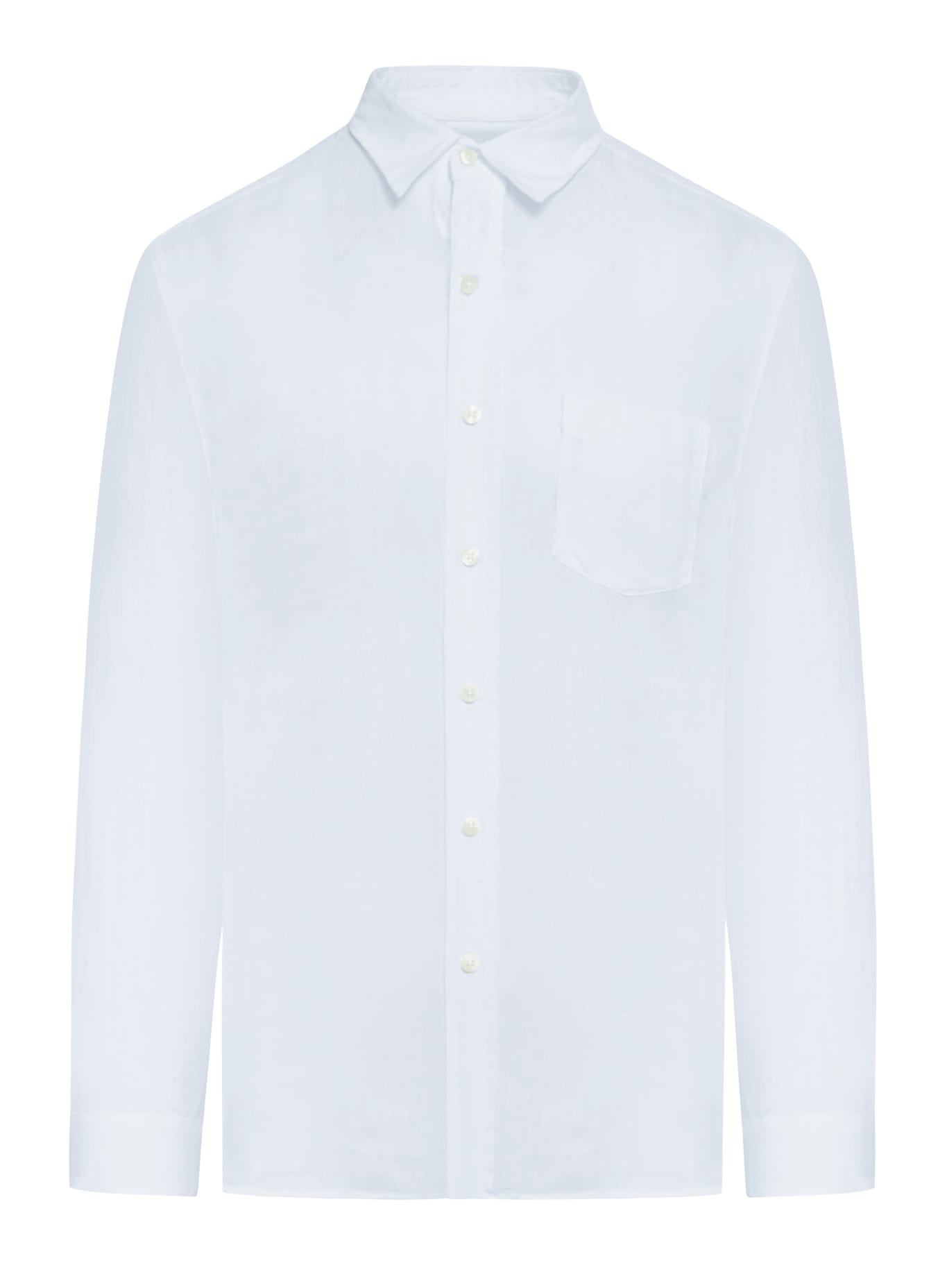 Shop 120% Lino Long Sleeve Regular Fit Men Shirt In Sky