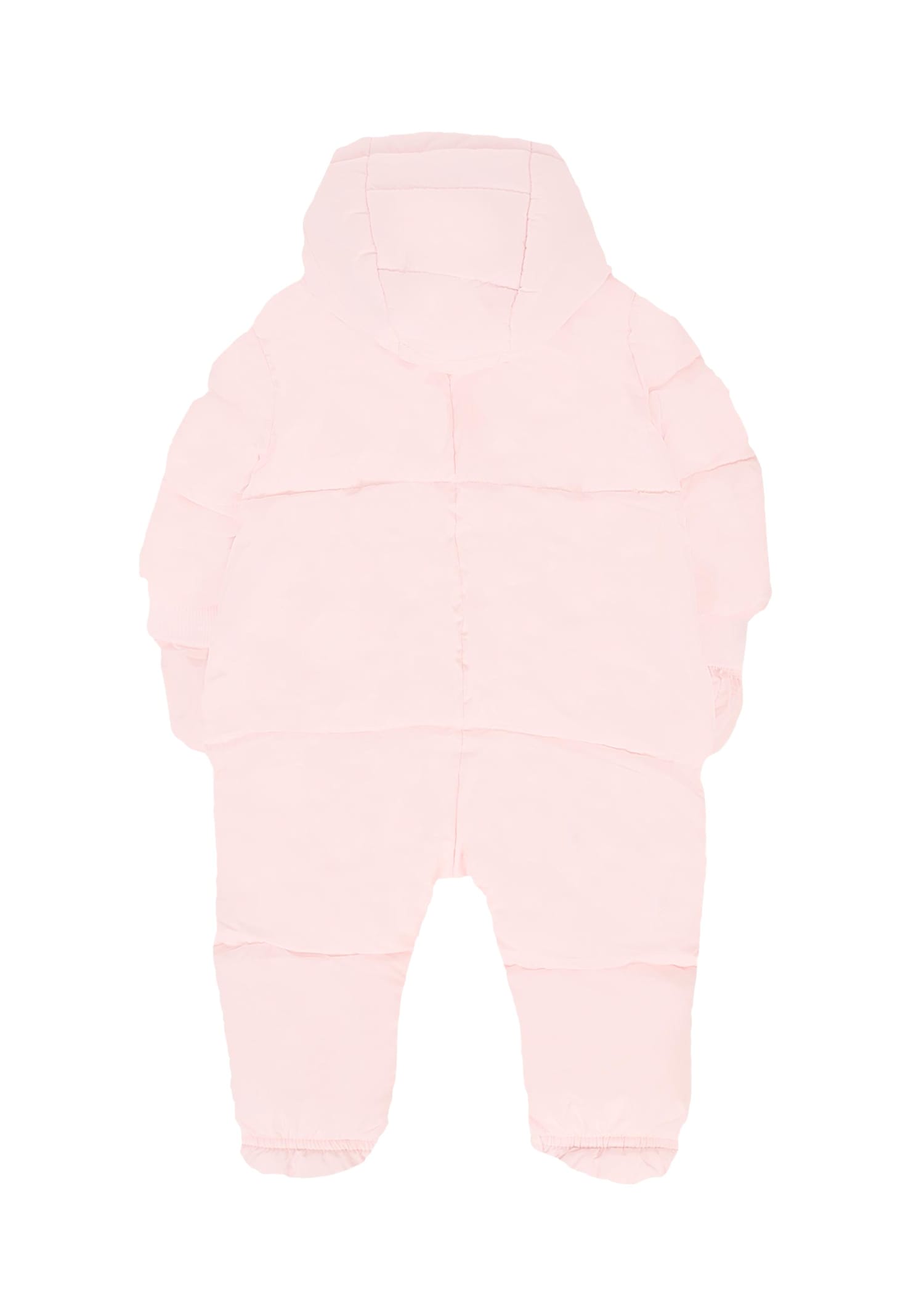 Karl Lagerfeld Pink Down Jacket For Baby Girl With Choupette In Pink