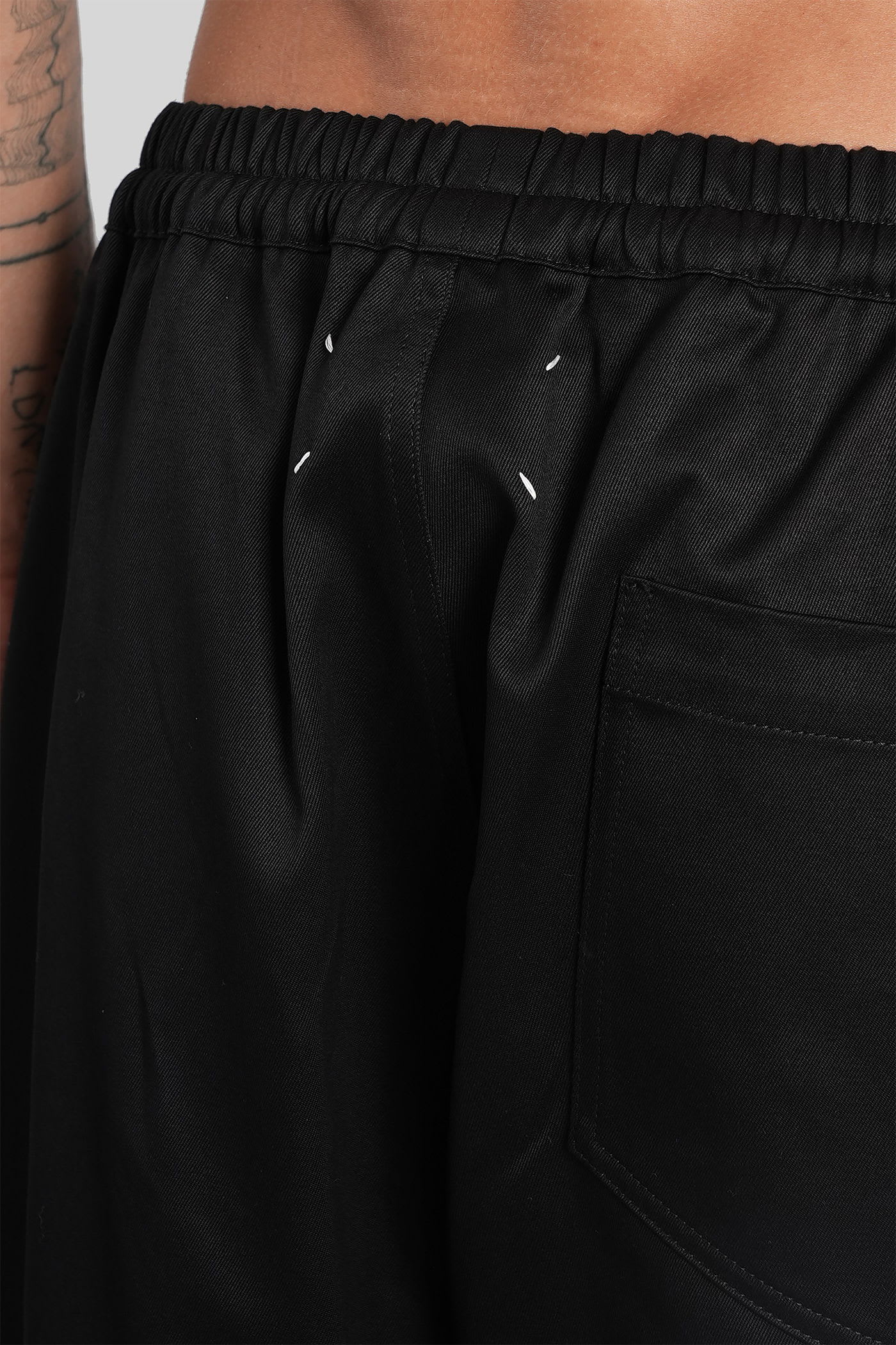 Maison Margiela Tailored Twill Trousers Featuring Pleated Front In Multi